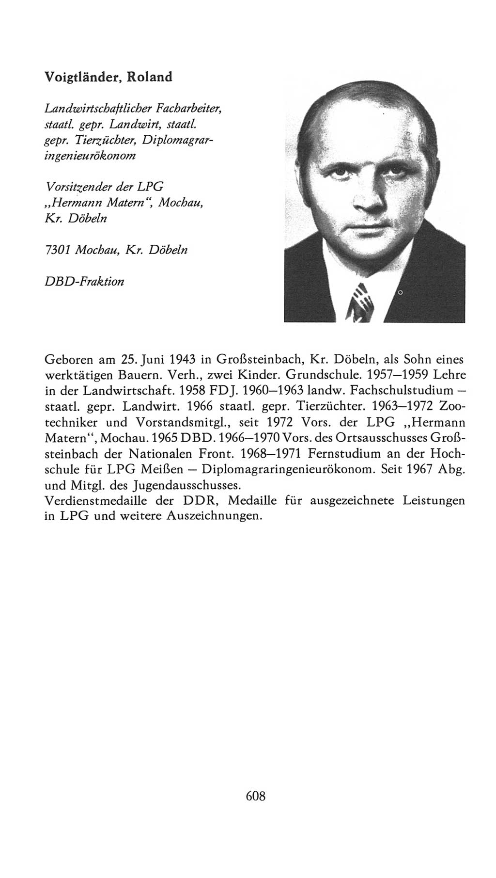 Volkskammer (VK) der Deutschen Demokratischen Republik (DDR), 7. Wahlperiode 1976-1981, Seite 608 (VK. DDR 7. WP. 1976-1981, S. 608)