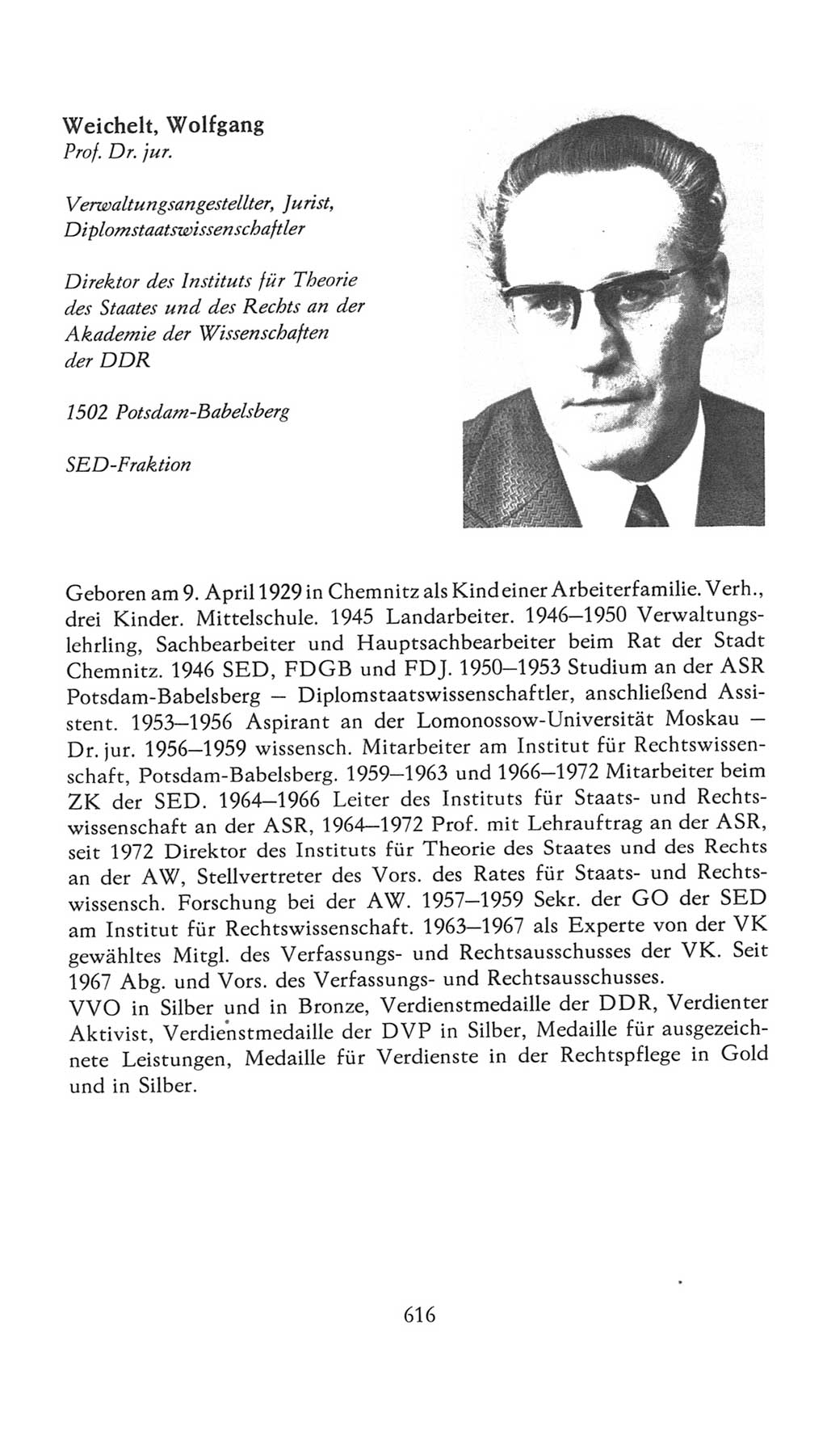 Volkskammer (VK) der Deutschen Demokratischen Republik (DDR), 7. Wahlperiode 1976-1981, Seite 616 (VK. DDR 7. WP. 1976-1981, S. 616)