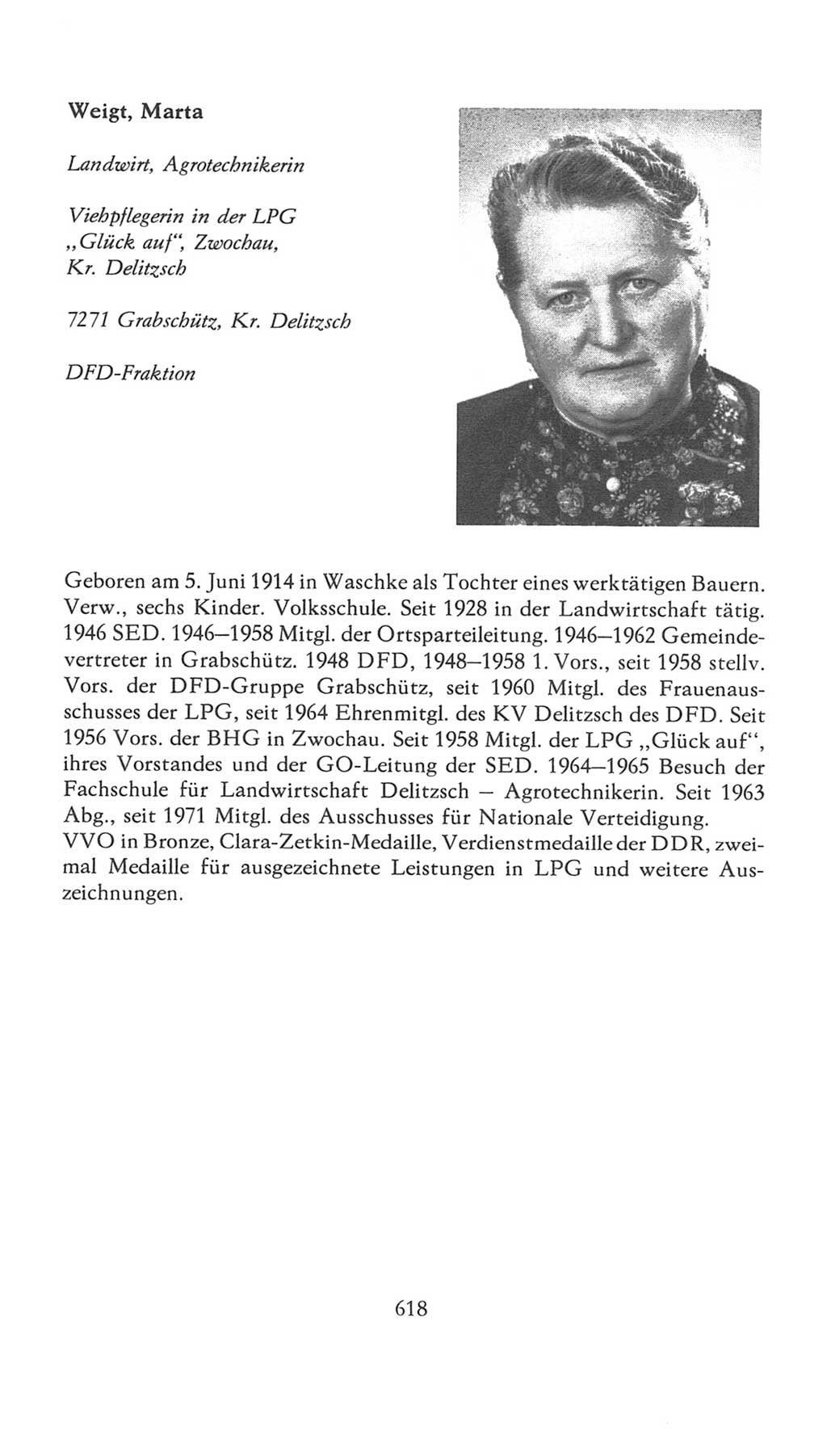 Volkskammer (VK) der Deutschen Demokratischen Republik (DDR), 7. Wahlperiode 1976-1981, Seite 618 (VK. DDR 7. WP. 1976-1981, S. 618)