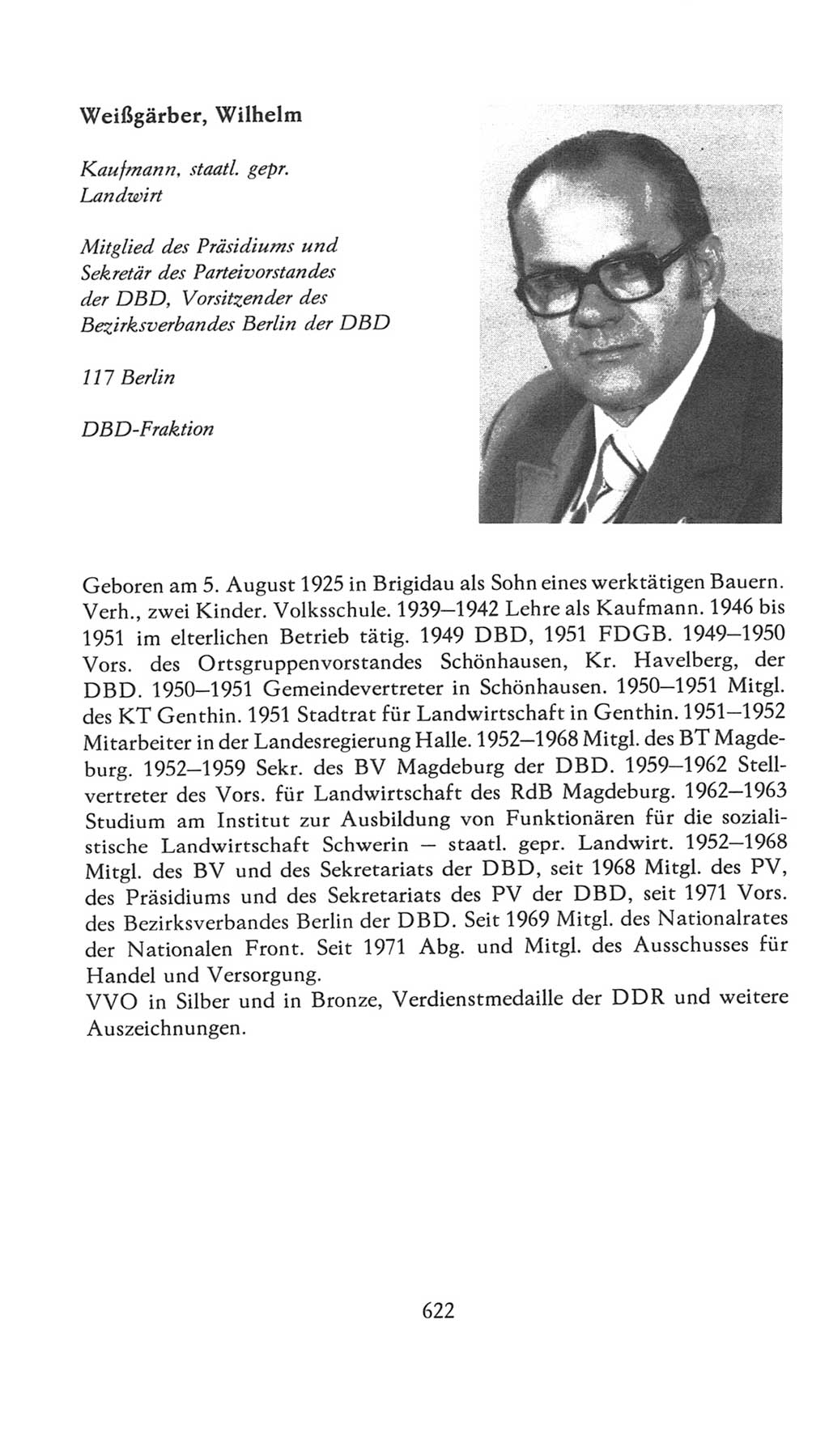 Volkskammer (VK) der Deutschen Demokratischen Republik (DDR), 7. Wahlperiode 1976-1981, Seite 622 (VK. DDR 7. WP. 1976-1981, S. 622)