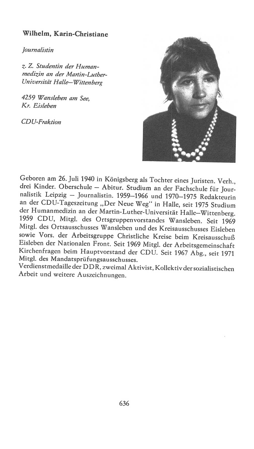Volkskammer (VK) der Deutschen Demokratischen Republik (DDR), 7. Wahlperiode 1976-1981, Seite 636 (VK. DDR 7. WP. 1976-1981, S. 636)