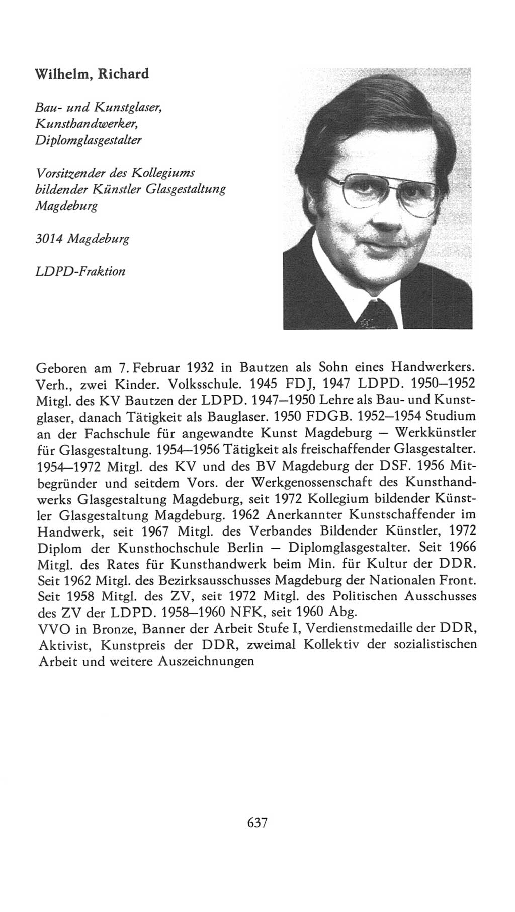 Volkskammer (VK) der Deutschen Demokratischen Republik (DDR), 7. Wahlperiode 1976-1981, Seite 637 (VK. DDR 7. WP. 1976-1981, S. 637)