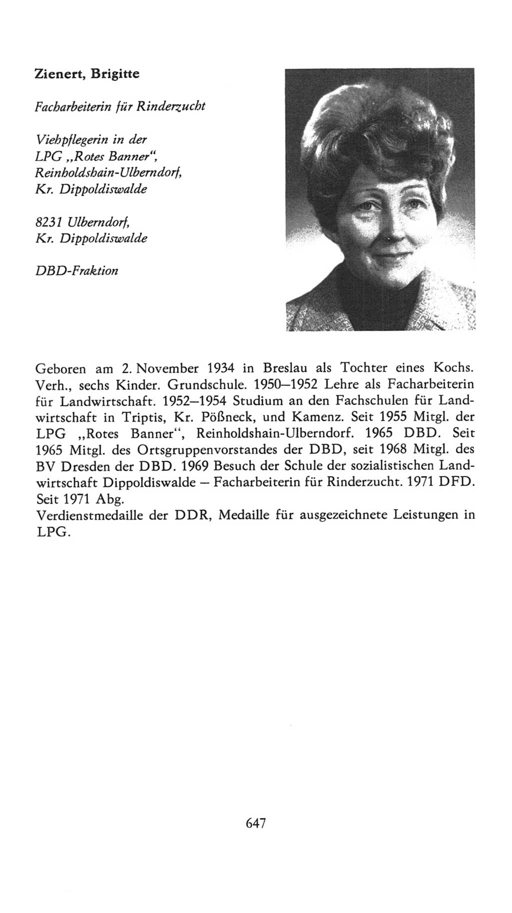 Volkskammer (VK) der Deutschen Demokratischen Republik (DDR), 7. Wahlperiode 1976-1981, Seite 647 (VK. DDR 7. WP. 1976-1981, S. 647)