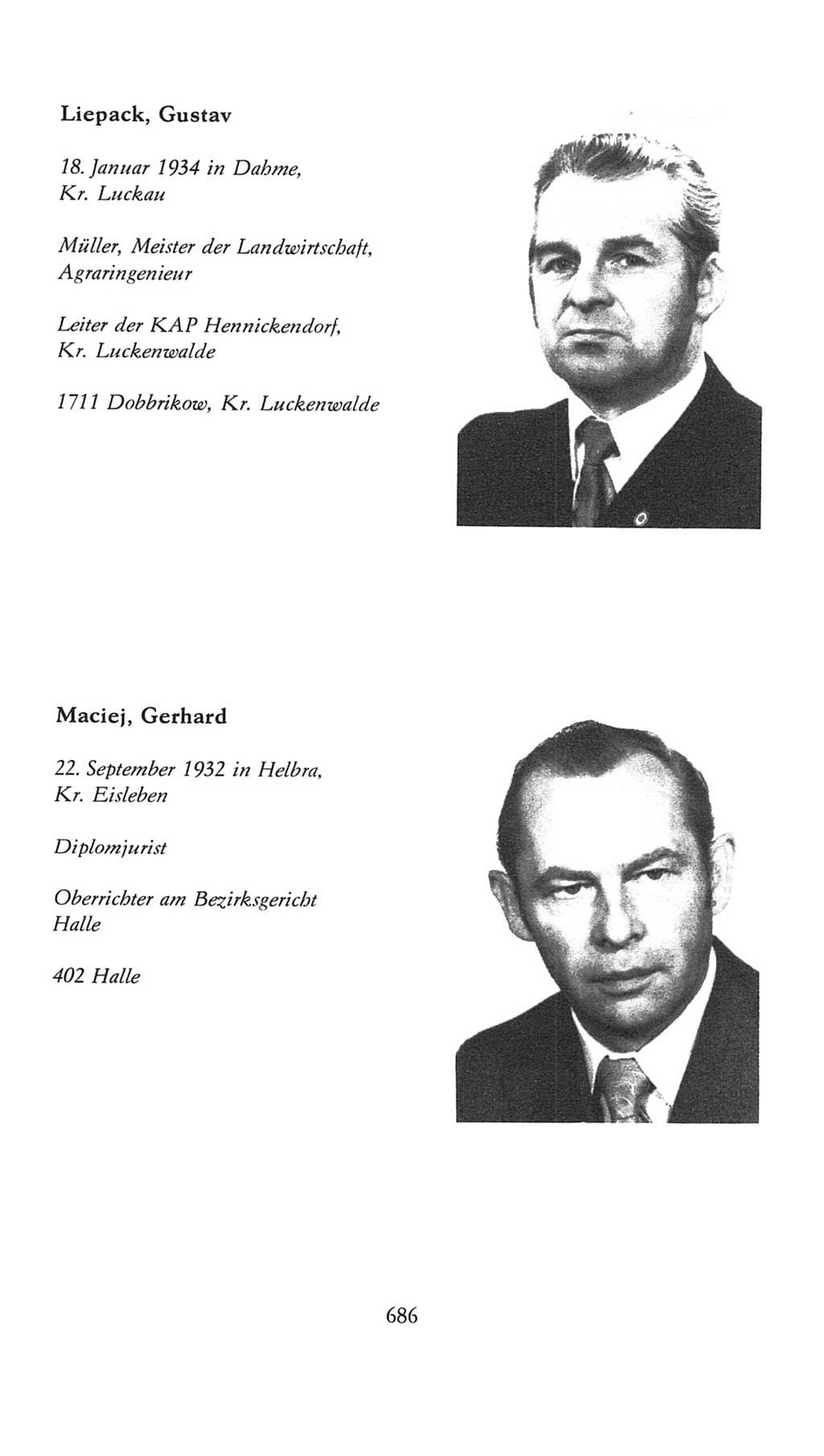 Volkskammer (VK) der Deutschen Demokratischen Republik (DDR), 7. Wahlperiode 1976-1981, Seite 686 (VK. DDR 7. WP. 1976-1981, S. 686)