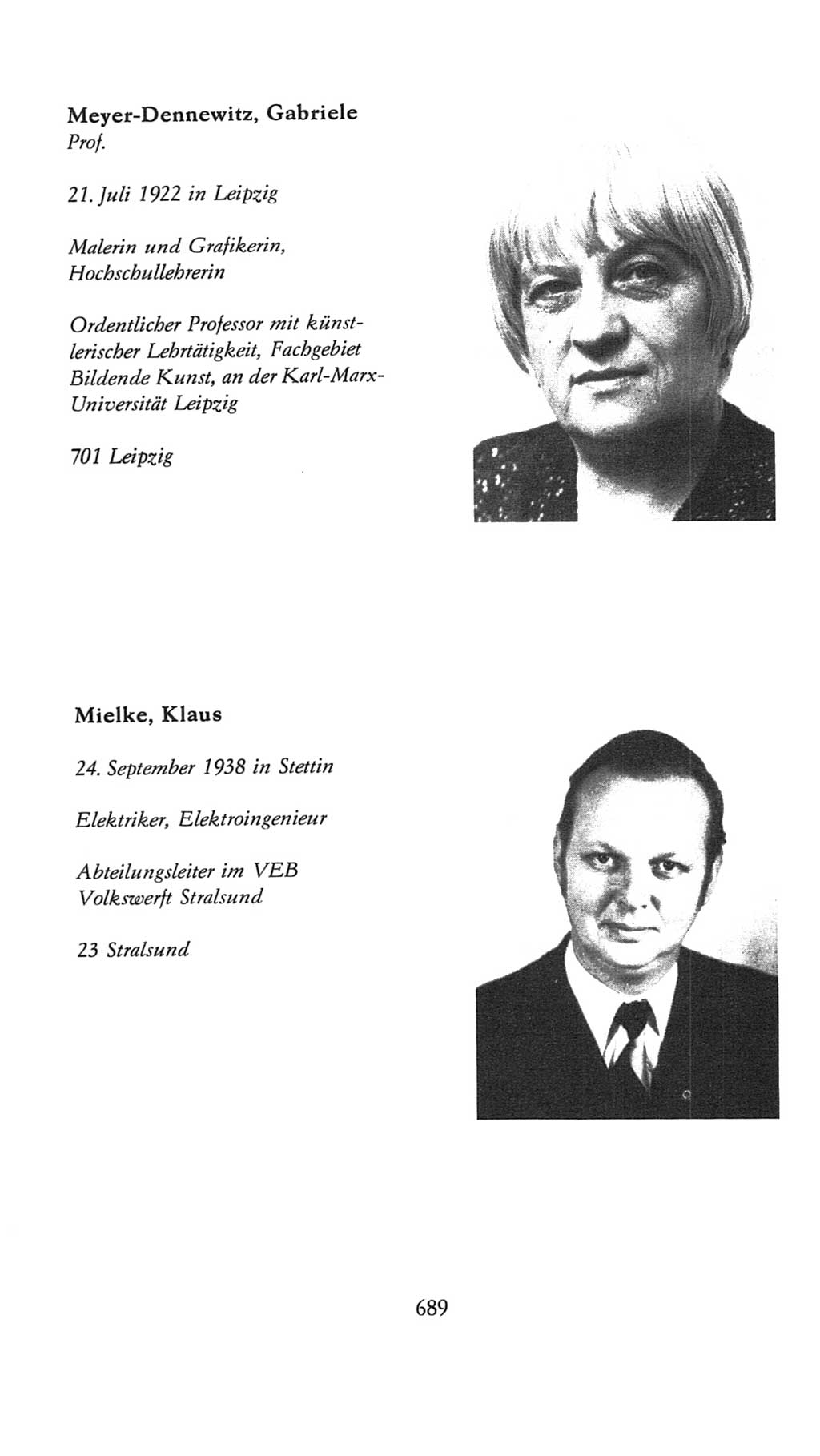 Volkskammer (VK) der Deutschen Demokratischen Republik (DDR), 7. Wahlperiode 1976-1981, Seite 689 (VK. DDR 7. WP. 1976-1981, S. 689)