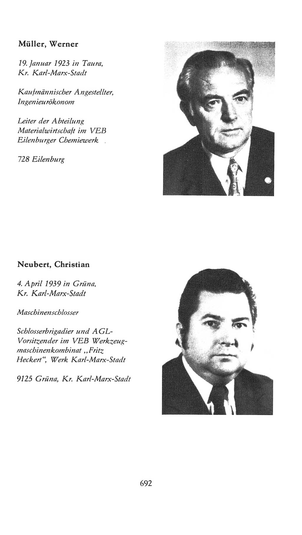 Volkskammer (VK) der Deutschen Demokratischen Republik (DDR), 7. Wahlperiode 1976-1981, Seite 692 (VK. DDR 7. WP. 1976-1981, S. 692)
