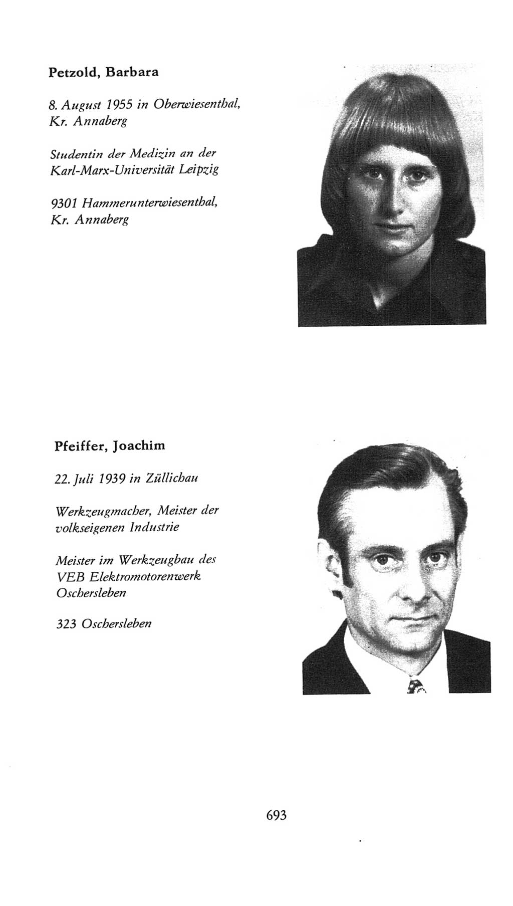 Volkskammer (VK) der Deutschen Demokratischen Republik (DDR), 7. Wahlperiode 1976-1981, Seite 693 (VK. DDR 7. WP. 1976-1981, S. 693)