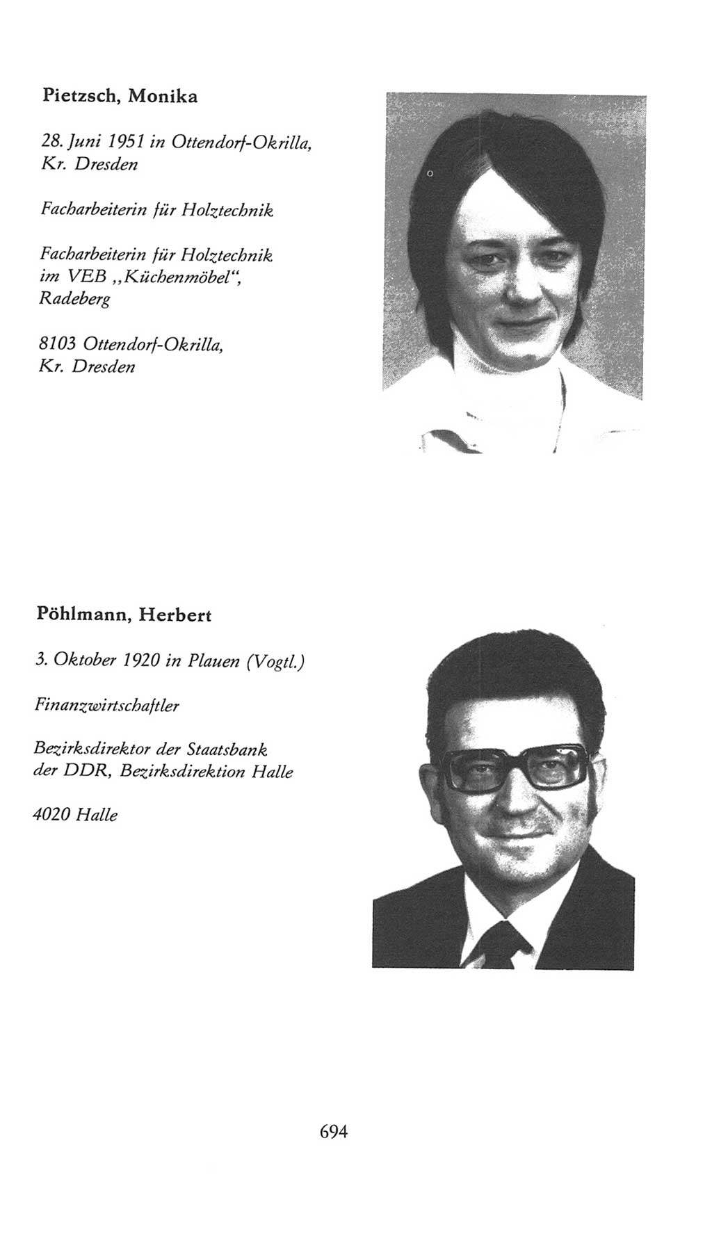 Volkskammer (VK) der Deutschen Demokratischen Republik (DDR), 7. Wahlperiode 1976-1981, Seite 694 (VK. DDR 7. WP. 1976-1981, S. 694)