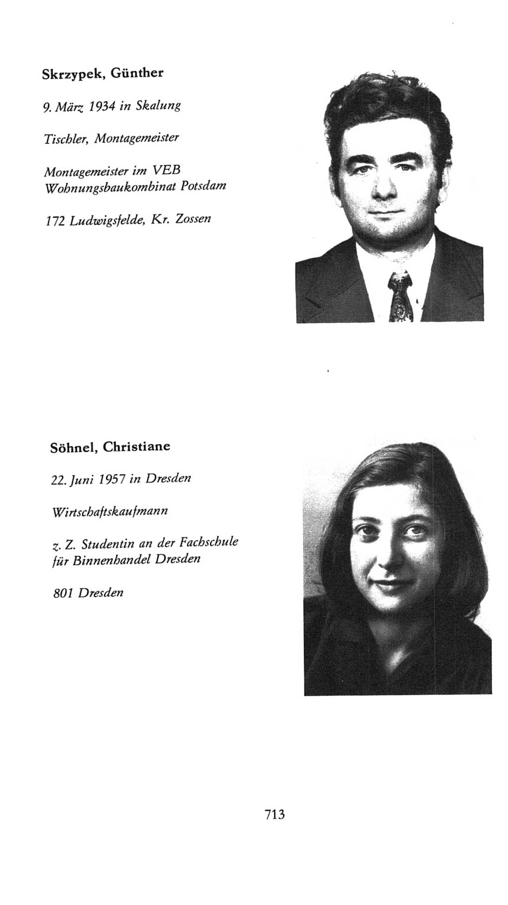 Volkskammer (VK) der Deutschen Demokratischen Republik (DDR), 7. Wahlperiode 1976-1981, Seite 713 (VK. DDR 7. WP. 1976-1981, S. 713)