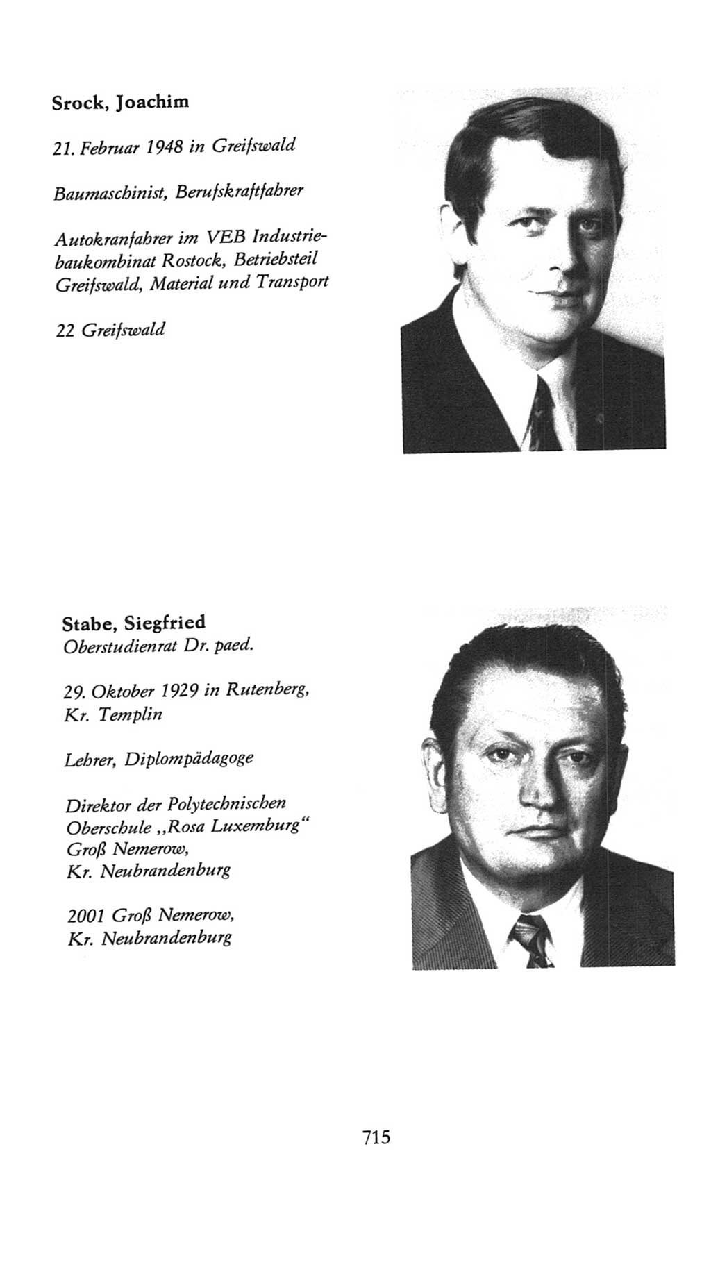 Volkskammer (VK) der Deutschen Demokratischen Republik (DDR), 7. Wahlperiode 1976-1981, Seite 715 (VK. DDR 7. WP. 1976-1981, S. 715)