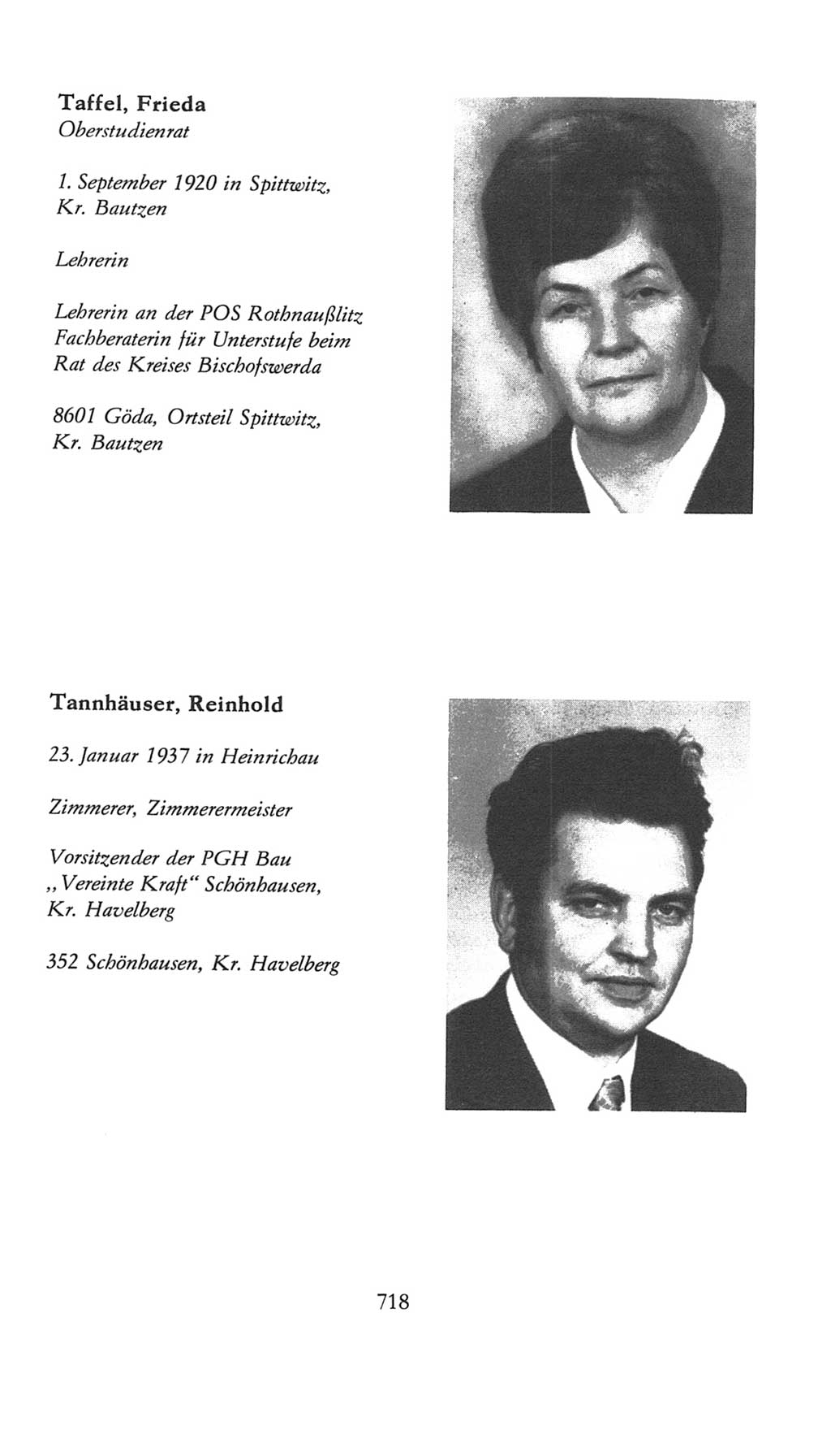 Volkskammer (VK) der Deutschen Demokratischen Republik (DDR), 7. Wahlperiode 1976-1981, Seite 718 (VK. DDR 7. WP. 1976-1981, S. 718)