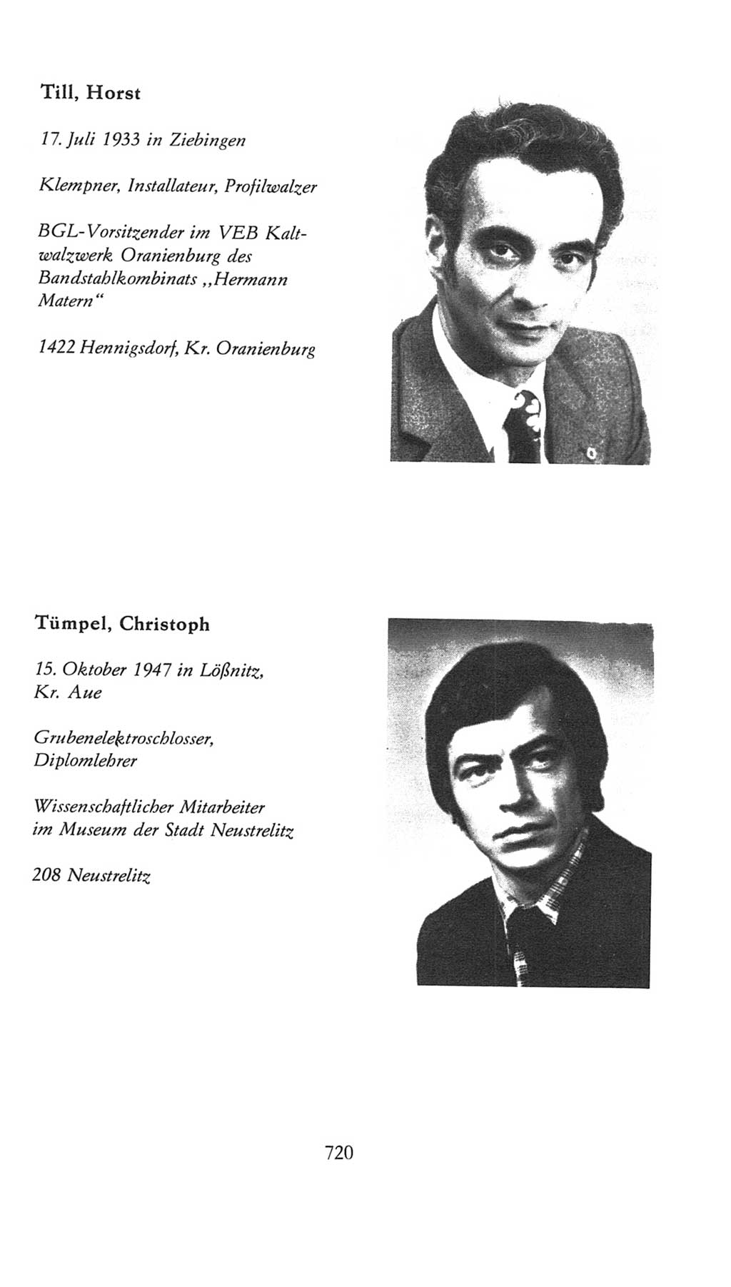 Volkskammer (VK) der Deutschen Demokratischen Republik (DDR), 7. Wahlperiode 1976-1981, Seite 720 (VK. DDR 7. WP. 1976-1981, S. 720)