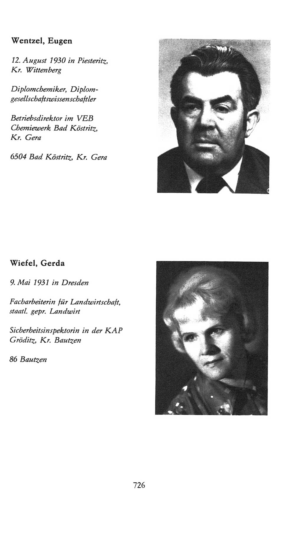 Volkskammer (VK) der Deutschen Demokratischen Republik (DDR), 7. Wahlperiode 1976-1981, Seite 726 (VK. DDR 7. WP. 1976-1981, S. 726)