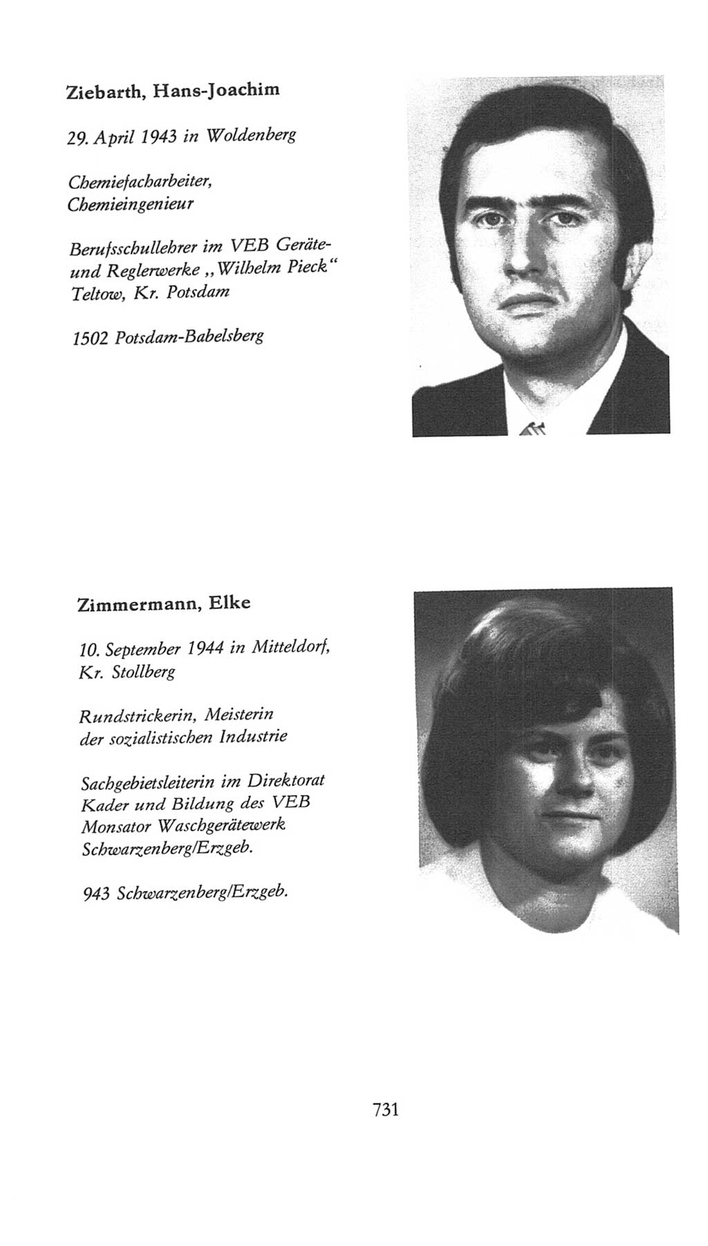 Volkskammer (VK) der Deutschen Demokratischen Republik (DDR), 7. Wahlperiode 1976-1981, Seite 731 (VK. DDR 7. WP. 1976-1981, S. 731)
