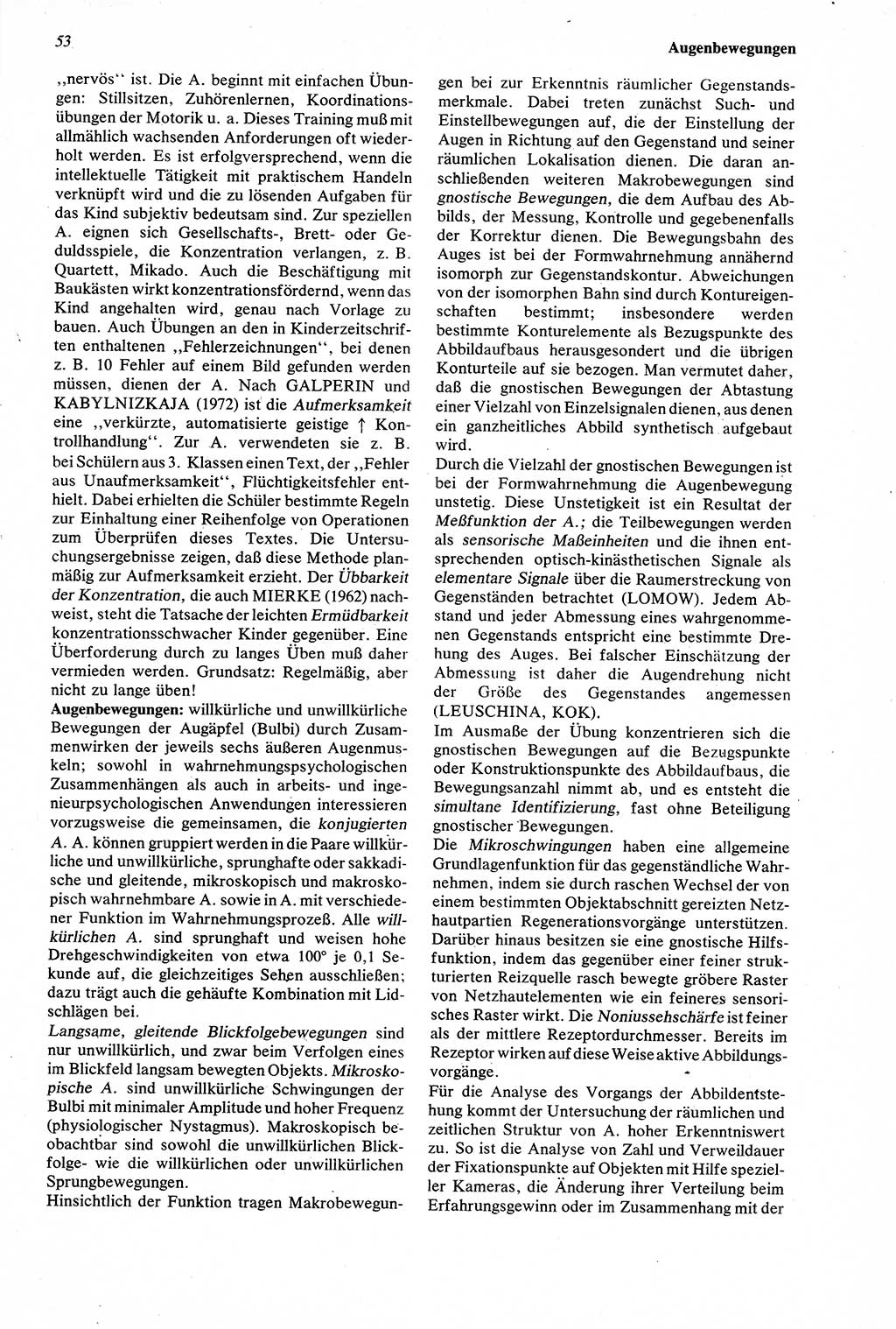 Wörterbuch der Psychologie [Deutsche Demokratische Republik (DDR)] 1976, Seite 53 (Wb. Psych. DDR 1976, S. 53)