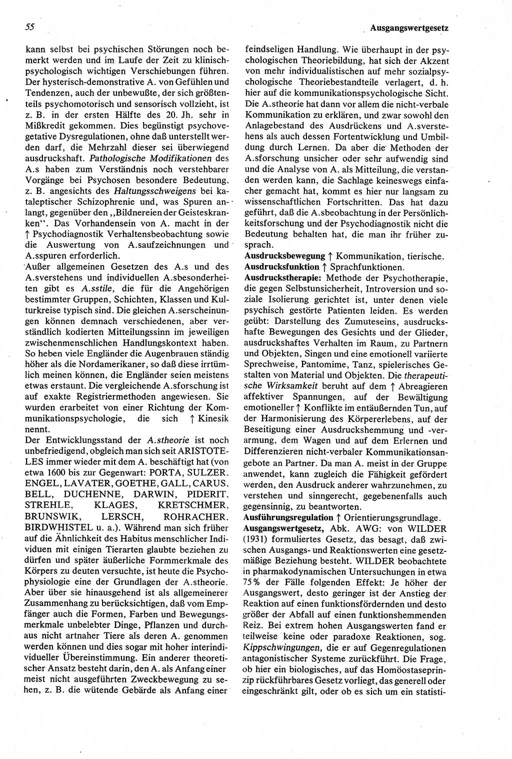 WÃ¶rterbuch der Psychologie [Deutsche Demokratische Republik (DDR)] 1976, Seite 55 (Wb. Psych. DDR 1976, S. 55)