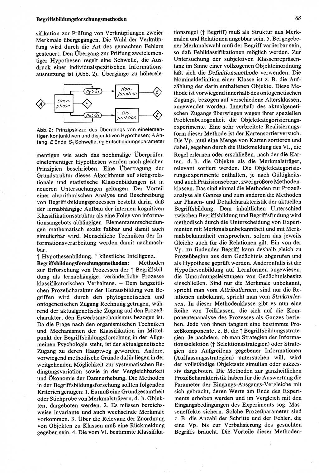 Wörterbuch der Psychologie [Deutsche Demokratische Republik (DDR)] 1976, Seite 68 (Wb. Psych. DDR 1976, S. 68)