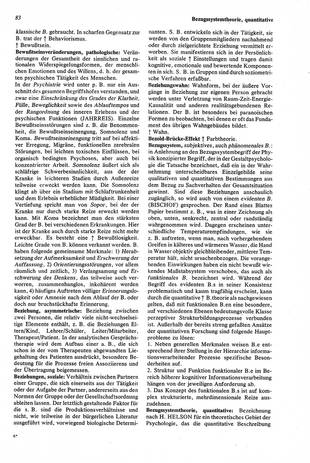 Wörterbuch der Psychologie [Deutsche Demokratische Republik (DDR)] 1976, Seite 83 (Wb. Psych. DDR 1976, S. 83)