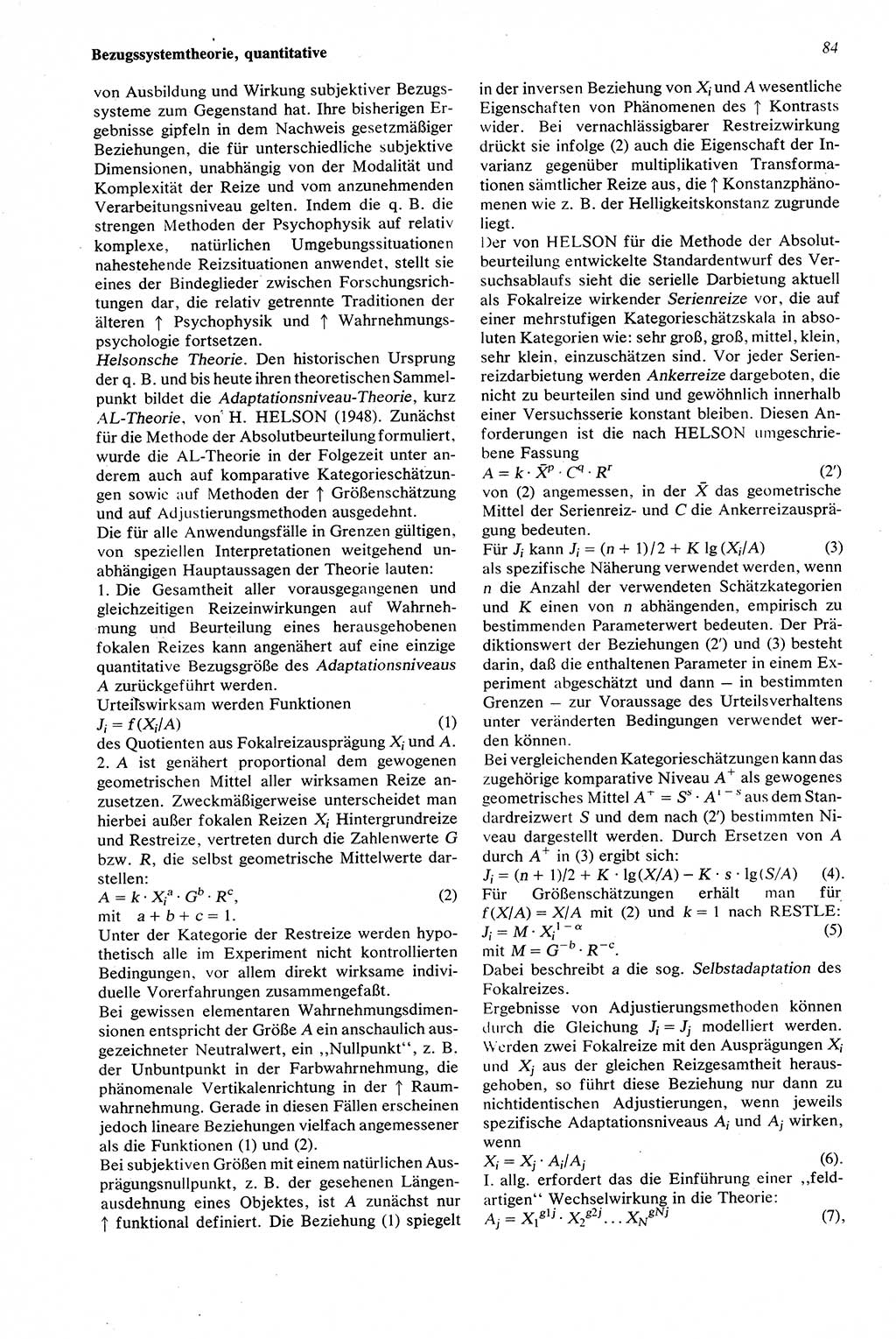 Wörterbuch der Psychologie [Deutsche Demokratische Republik (DDR)] 1976, Seite 84 (Wb. Psych. DDR 1976, S. 84)