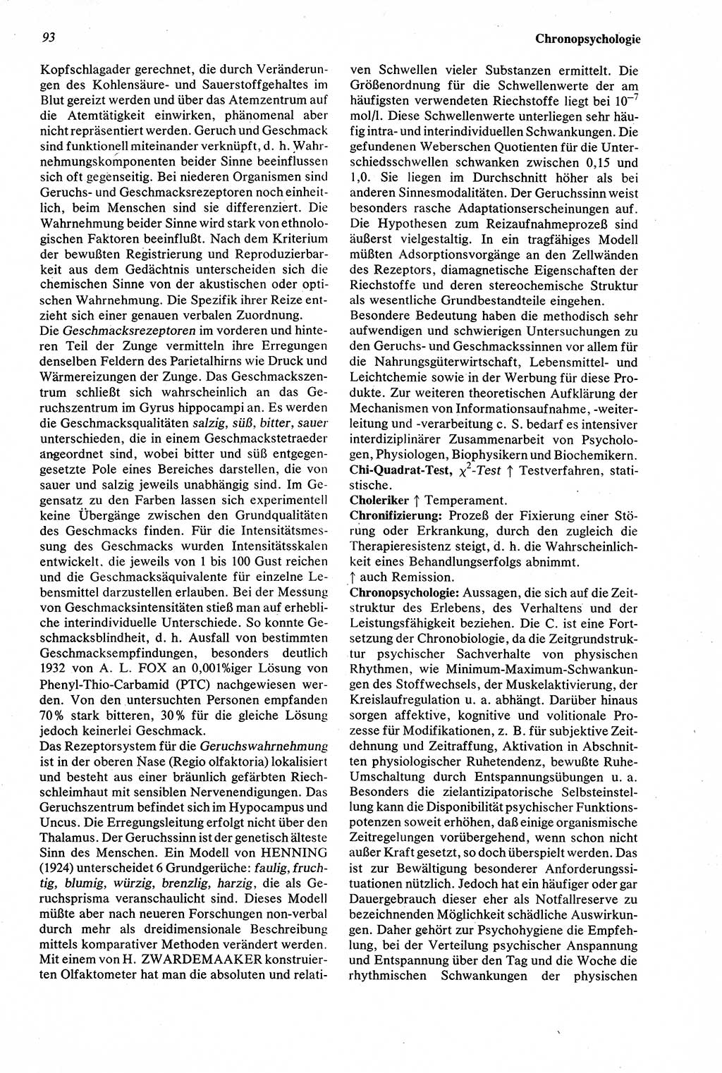 Wörterbuch der Psychologie [Deutsche Demokratische Republik (DDR)] 1976, Seite 93 (Wb. Psych. DDR 1976, S. 93)