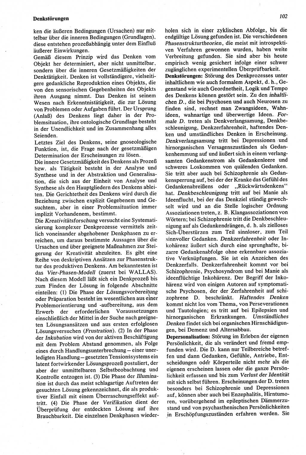 Wörterbuch der Psychologie [Deutsche Demokratische Republik (DDR)] 1976, Seite 102 (Wb. Psych. DDR 1976, S. 102)