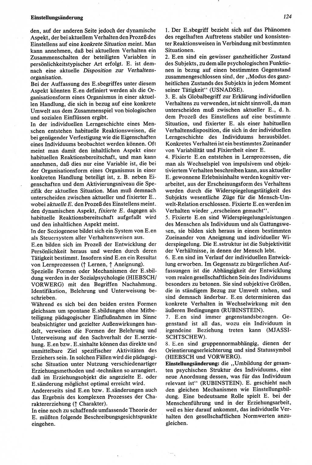 Wörterbuch der Psychologie [Deutsche Demokratische Republik (DDR)] 1976, Seite 124 (Wb. Psych. DDR 1976, S. 124)