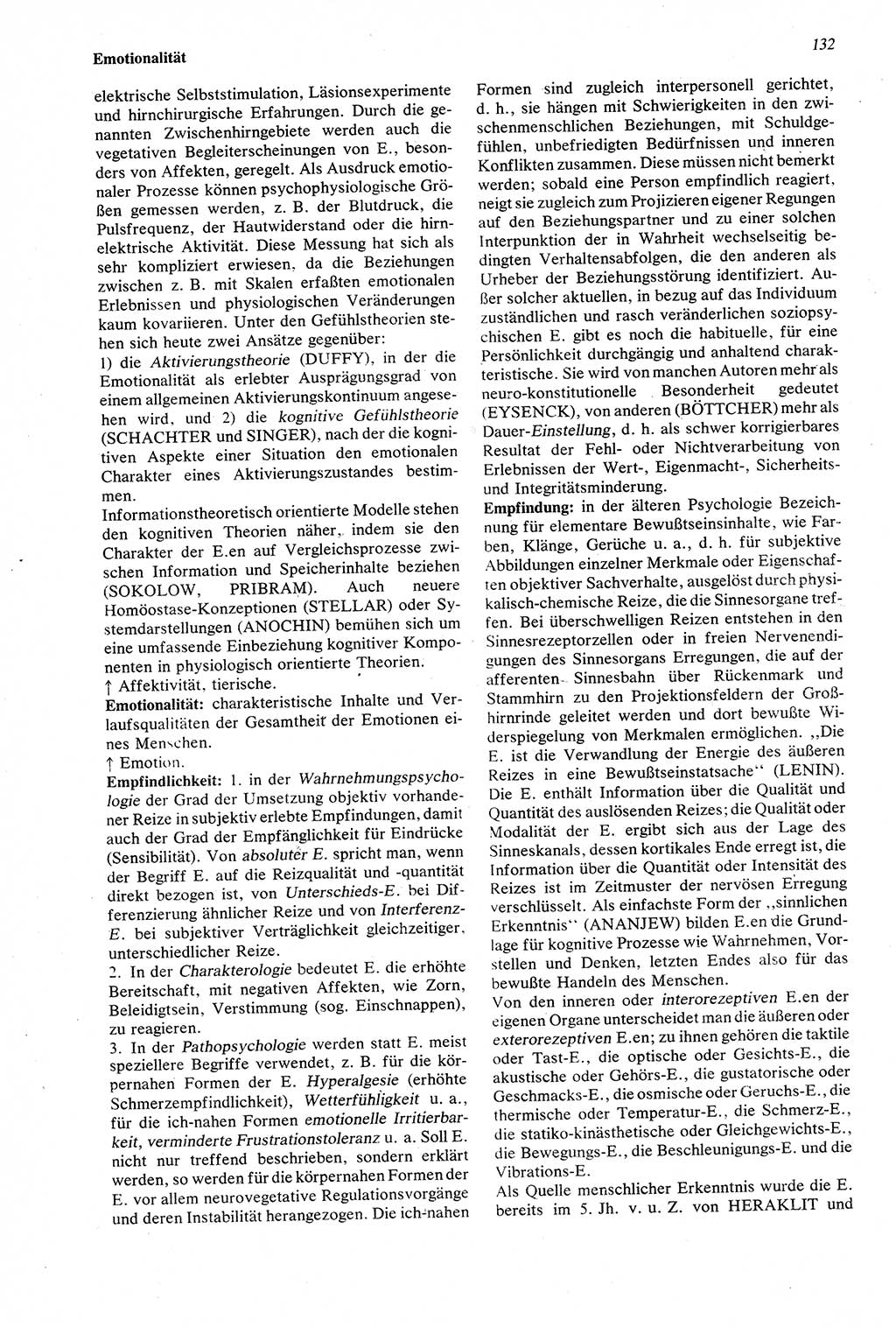 Wörterbuch der Psychologie [Deutsche Demokratische Republik (DDR)] 1976, Seite 132 (Wb. Psych. DDR 1976, S. 132)