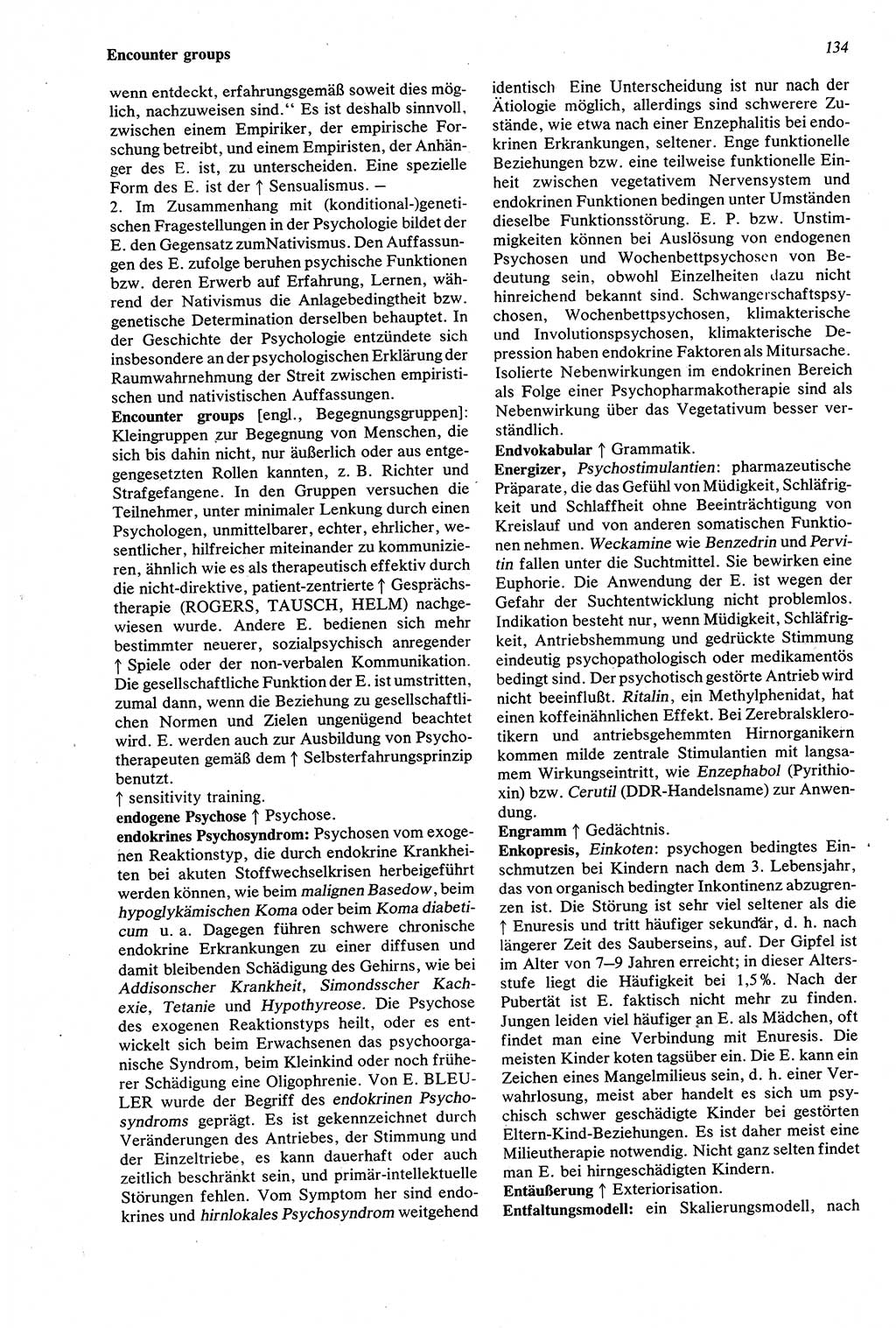 Wörterbuch der Psychologie [Deutsche Demokratische Republik (DDR)] 1976, Seite 134 (Wb. Psych. DDR 1976, S. 134)