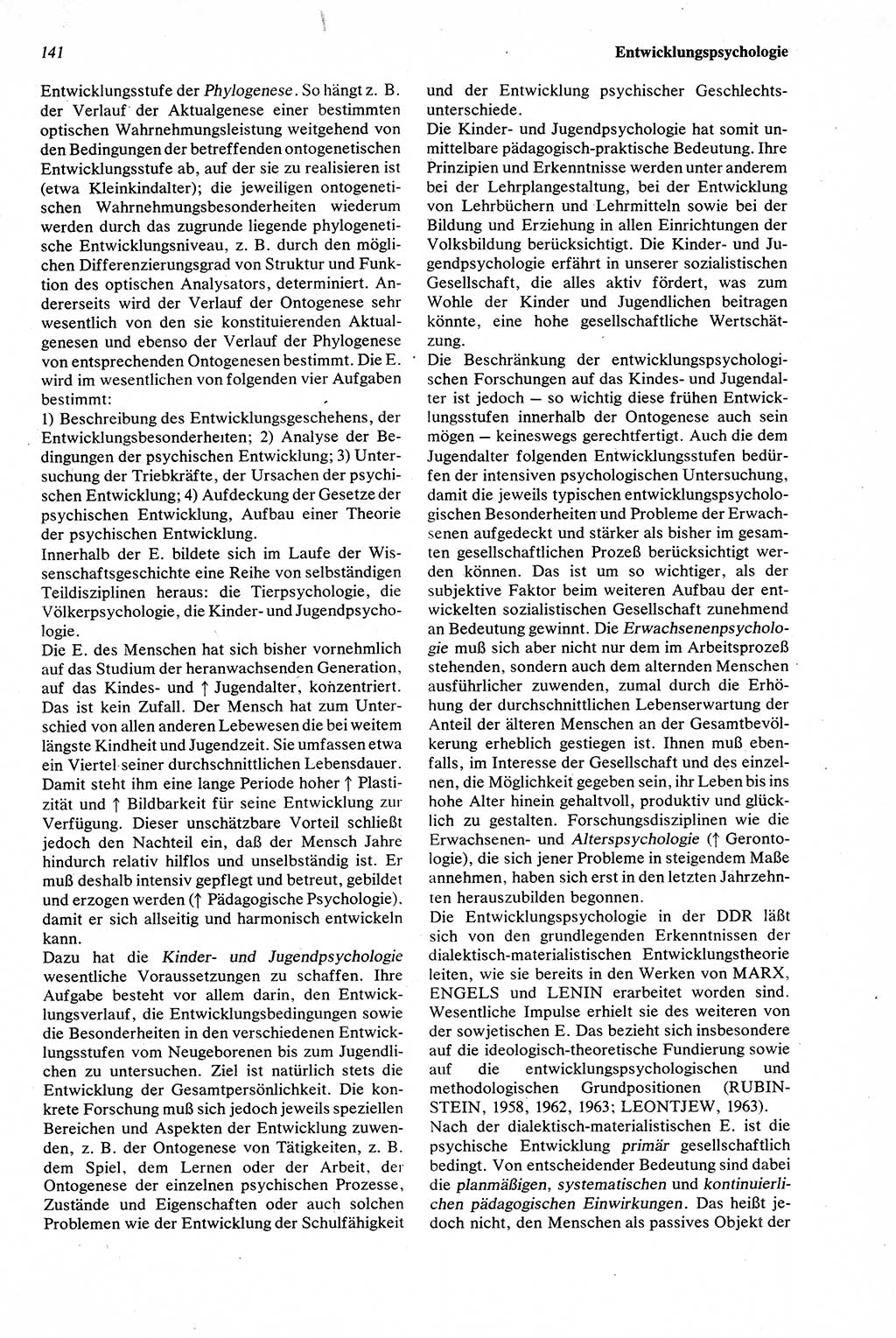 Wörterbuch der Psychologie [Deutsche Demokratische Republik (DDR)] 1976, Seite 141 (Wb. Psych. DDR 1976, S. 141)