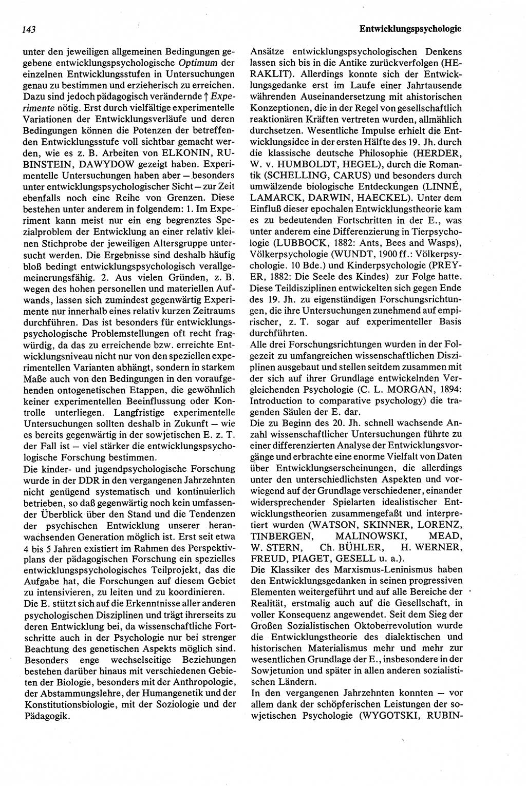 Wörterbuch der Psychologie [Deutsche Demokratische Republik (DDR)] 1976, Seite 143 (Wb. Psych. DDR 1976, S. 143)