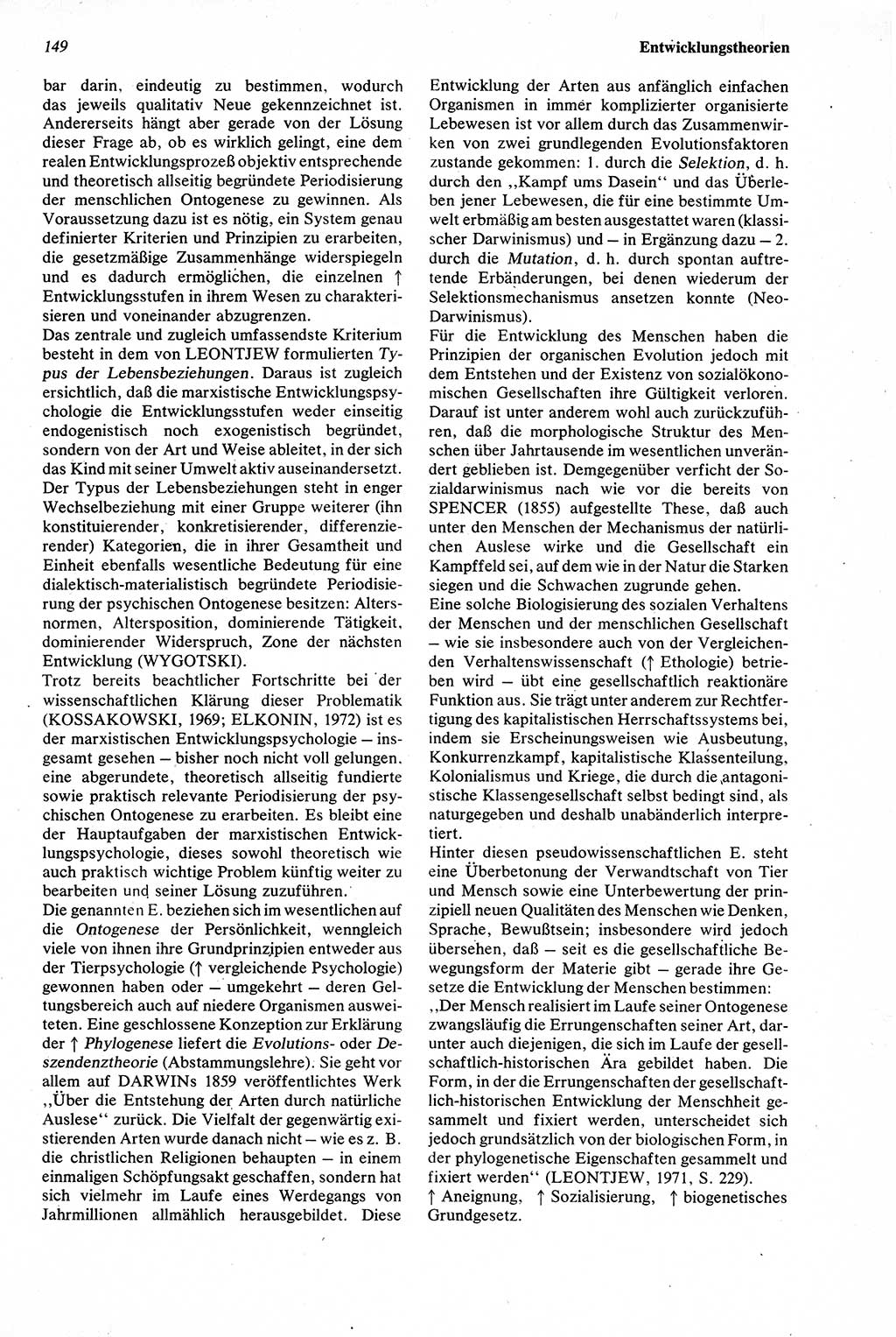Wörterbuch der Psychologie [Deutsche Demokratische Republik (DDR)] 1976, Seite 149 (Wb. Psych. DDR 1976, S. 149)