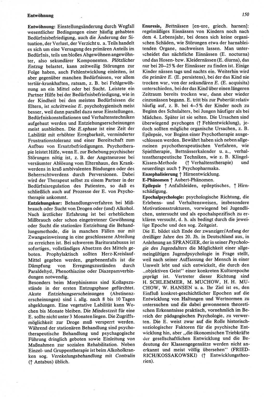 Wörterbuch der Psychologie [Deutsche Demokratische Republik (DDR)] 1976, Seite 150 (Wb. Psych. DDR 1976, S. 150)