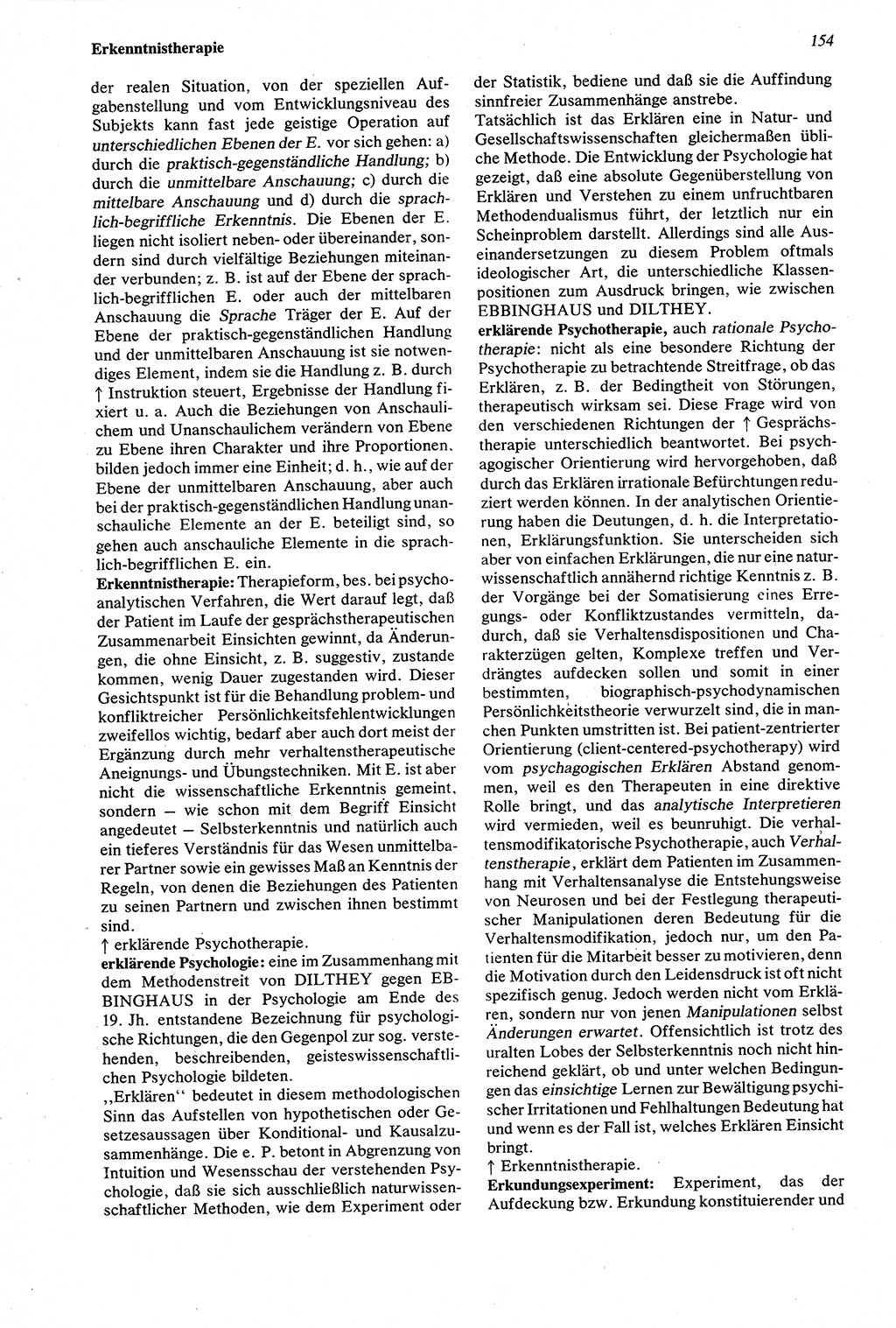 Wörterbuch der Psychologie [Deutsche Demokratische Republik (DDR)] 1976, Seite 154 (Wb. Psych. DDR 1976, S. 154)