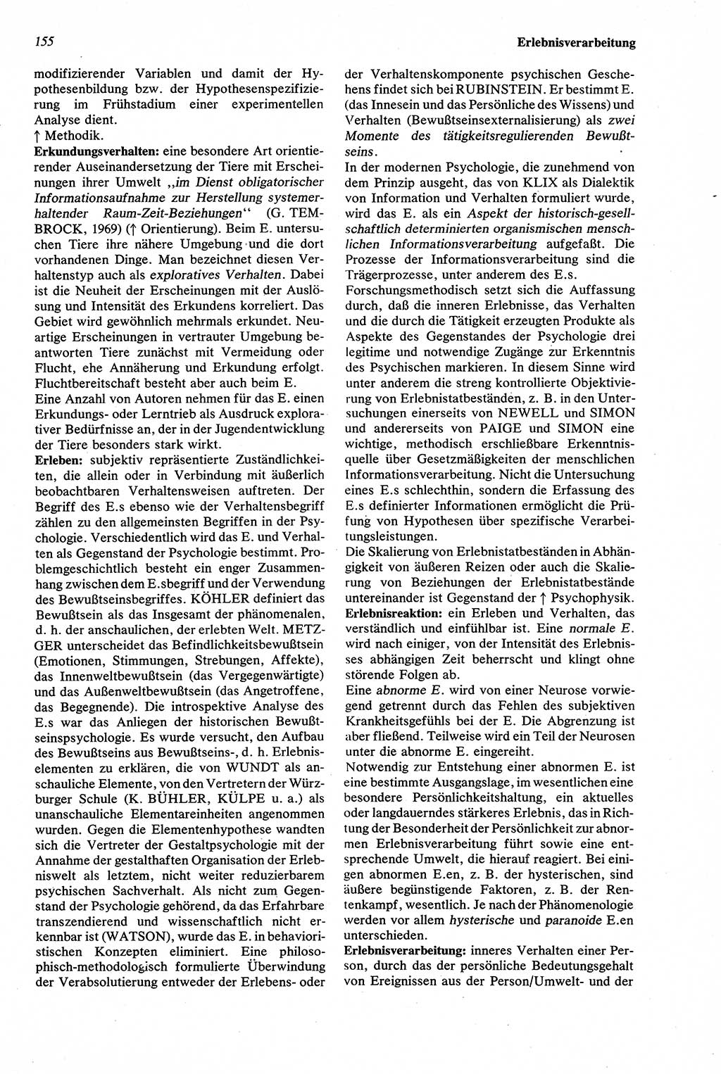 Wörterbuch der Psychologie [Deutsche Demokratische Republik (DDR)] 1976, Seite 155 (Wb. Psych. DDR 1976, S. 155)