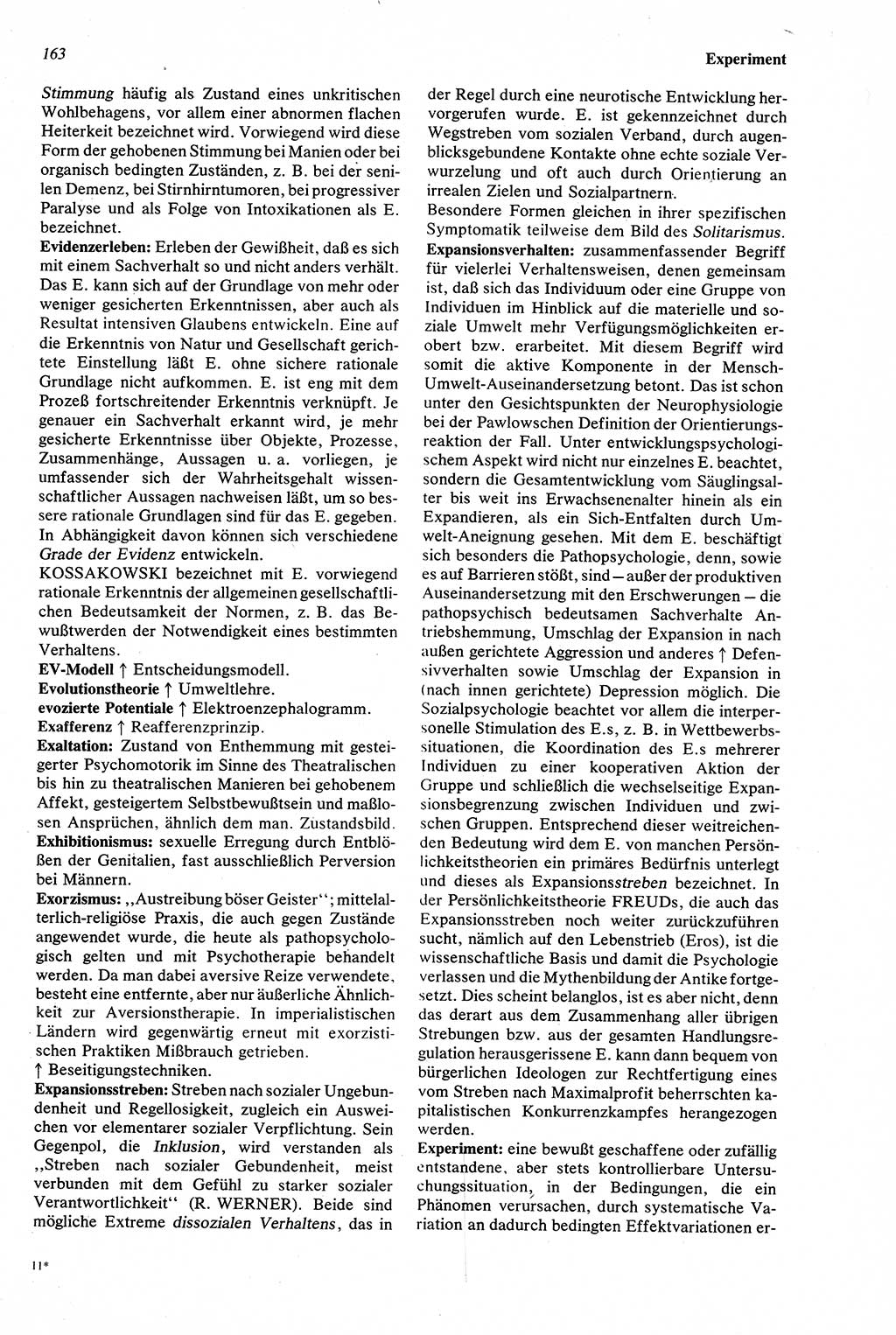 Wörterbuch der Psychologie [Deutsche Demokratische Republik (DDR)] 1976, Seite 163 (Wb. Psych. DDR 1976, S. 163)