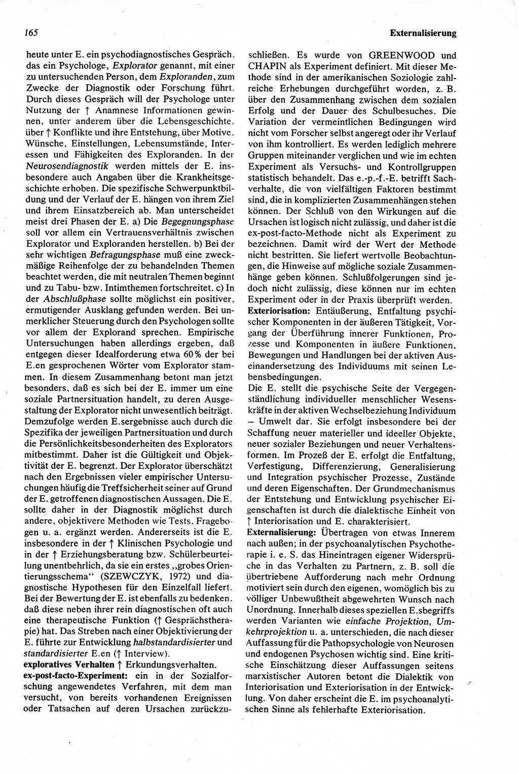 Wörterbuch der Psychologie [Deutsche Demokratische Republik (DDR)] 1976, Seite 165 (Wb. Psych. DDR 1976, S. 165)