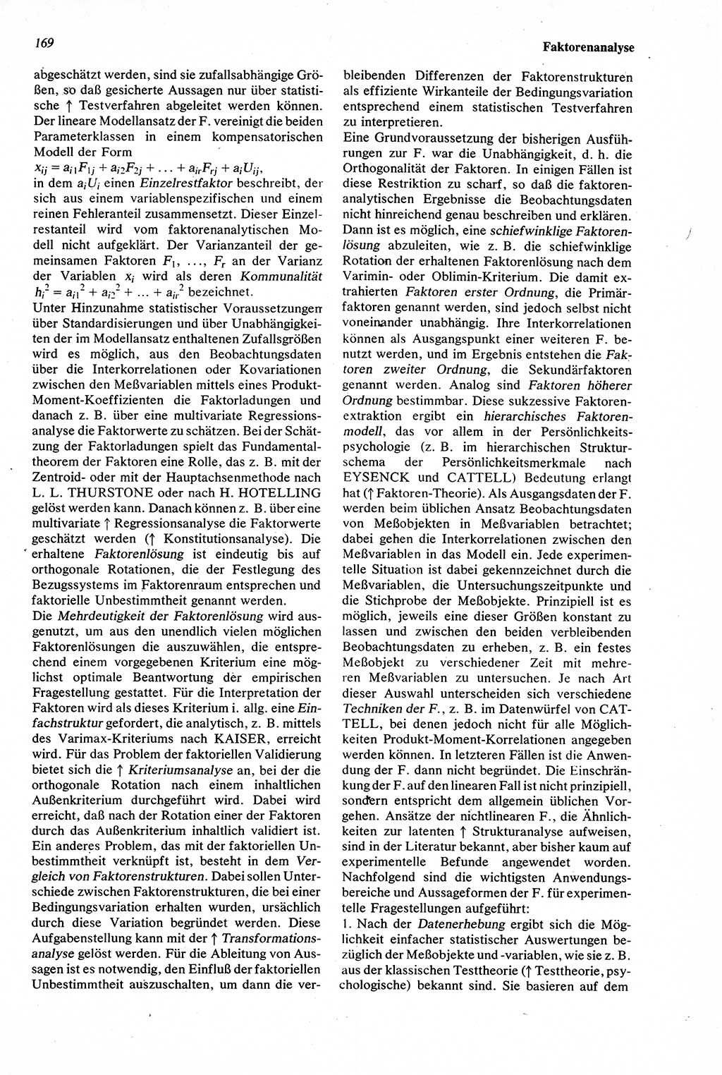 Wörterbuch der Psychologie [Deutsche Demokratische Republik (DDR)] 1976, Seite 169 (Wb. Psych. DDR 1976, S. 169)