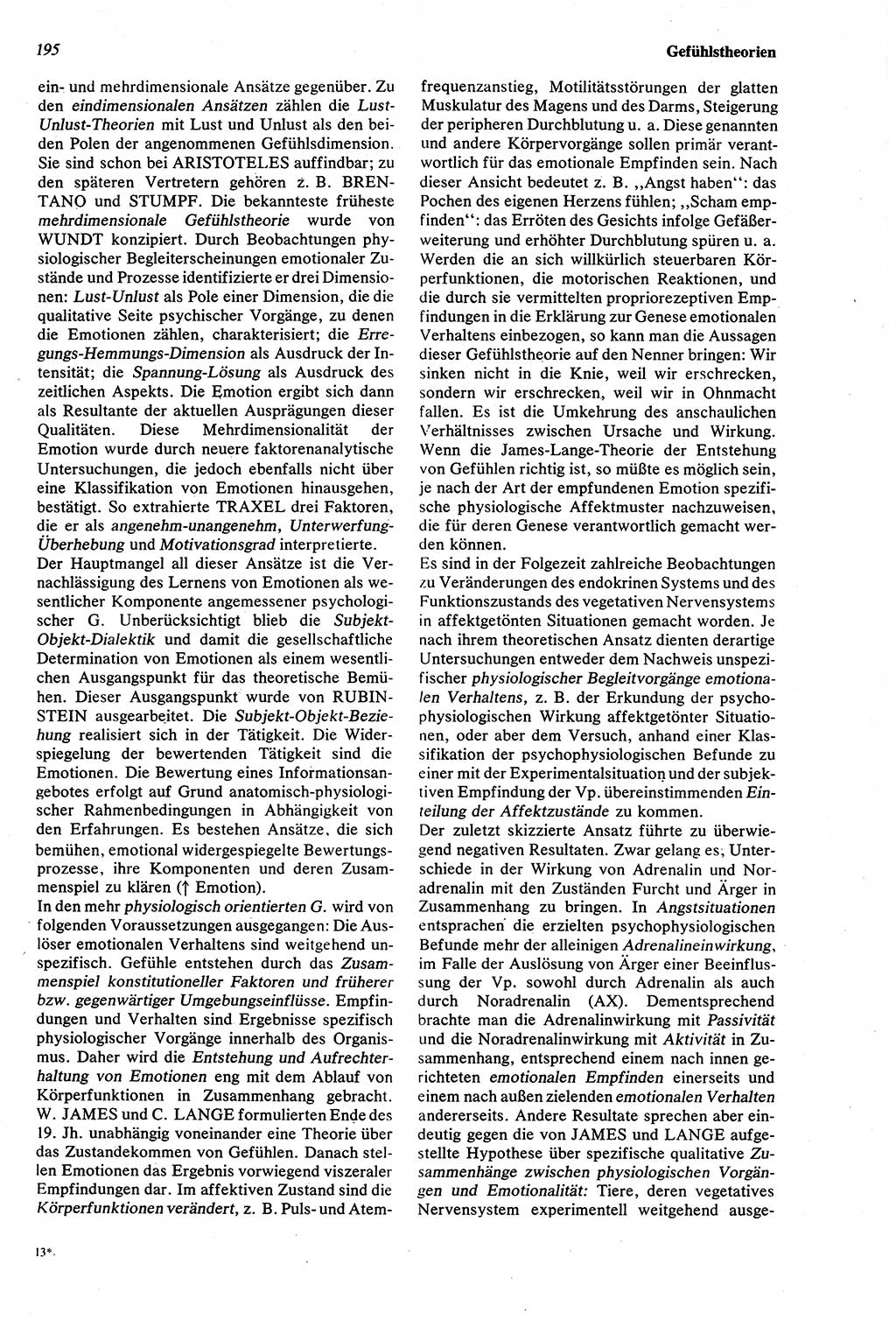 Wörterbuch der Psychologie [Deutsche Demokratische Republik (DDR)] 1976, Seite 195 (Wb. Psych. DDR 1976, S. 195)