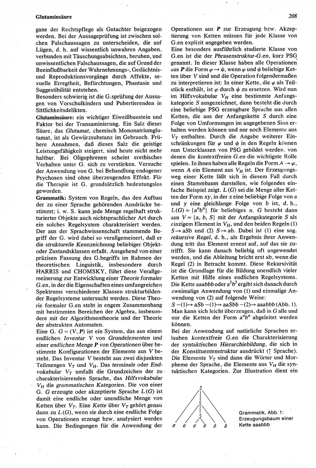 Wörterbuch der Psychologie [Deutsche Demokratische Republik (DDR)] 1976, Seite 208 (Wb. Psych. DDR 1976, S. 208)