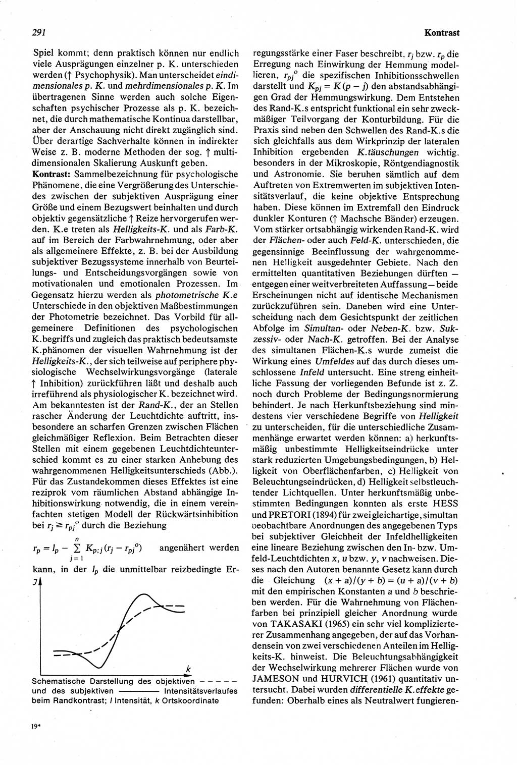 Wörterbuch der Psychologie [Deutsche Demokratische Republik (DDR)] 1976, Seite 291 (Wb. Psych. DDR 1976, S. 291)