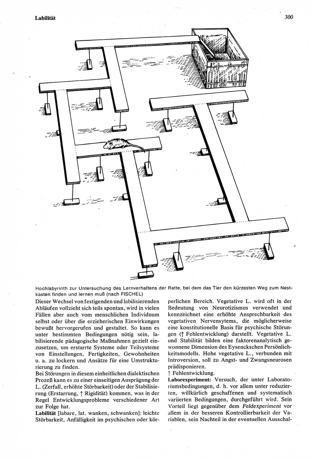 Wörterbuch der Psychologie [Deutsche Demokratische Republik (DDR)] 1976, Seite 300 (Wb. Psych. DDR 1976, S. 300)