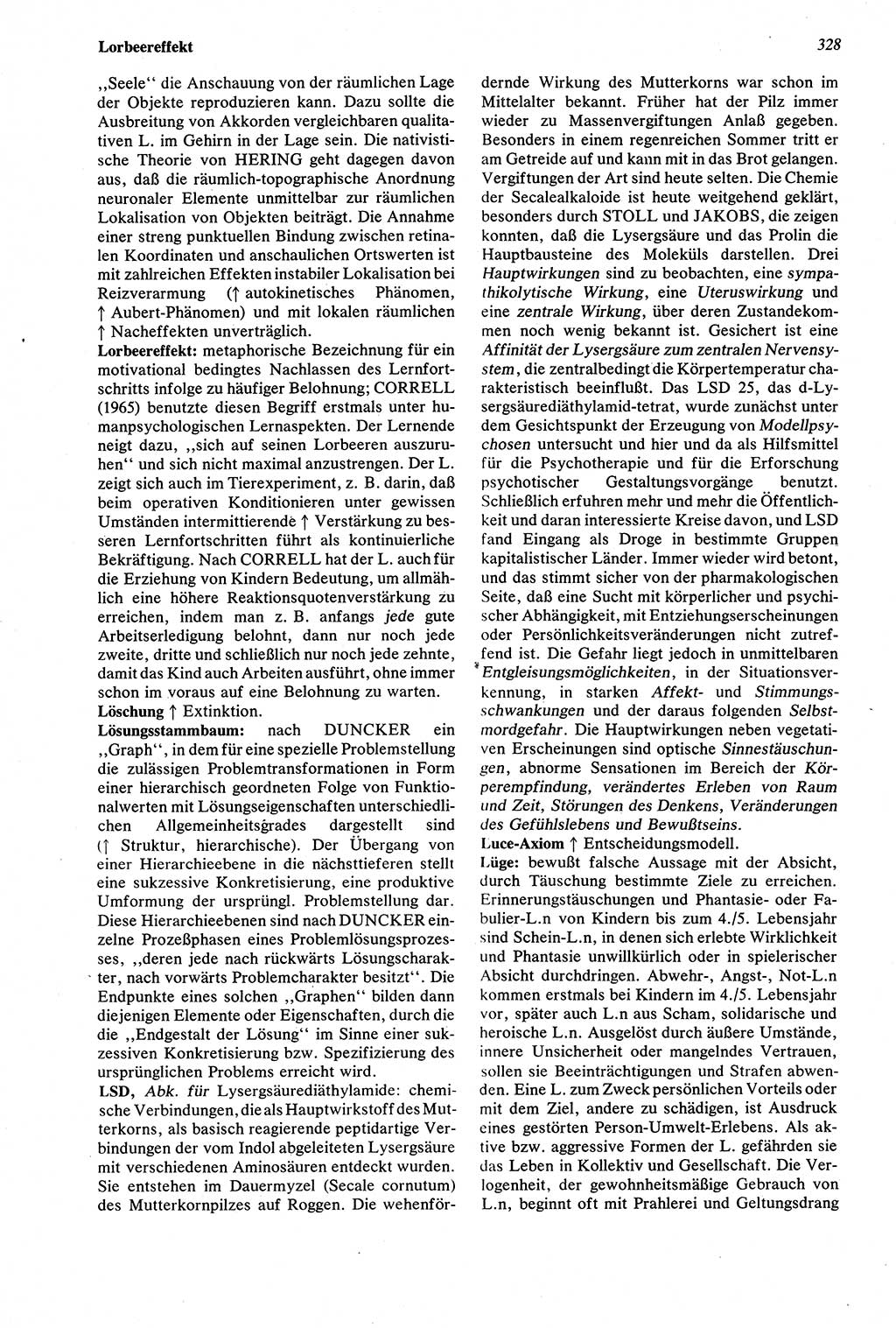 Wörterbuch der Psychologie [Deutsche Demokratische Republik (DDR)] 1976, Seite 328 (Wb. Psych. DDR 1976, S. 328)