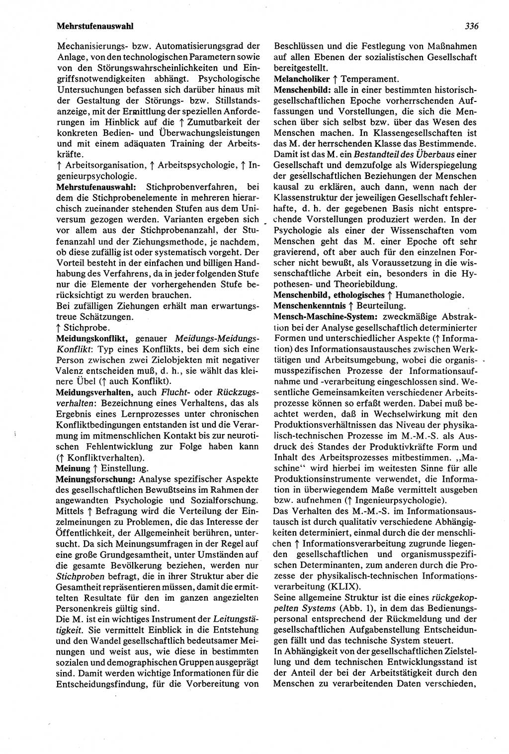 Wörterbuch der Psychologie [Deutsche Demokratische Republik (DDR)] 1976, Seite 336 (Wb. Psych. DDR 1976, S. 336)