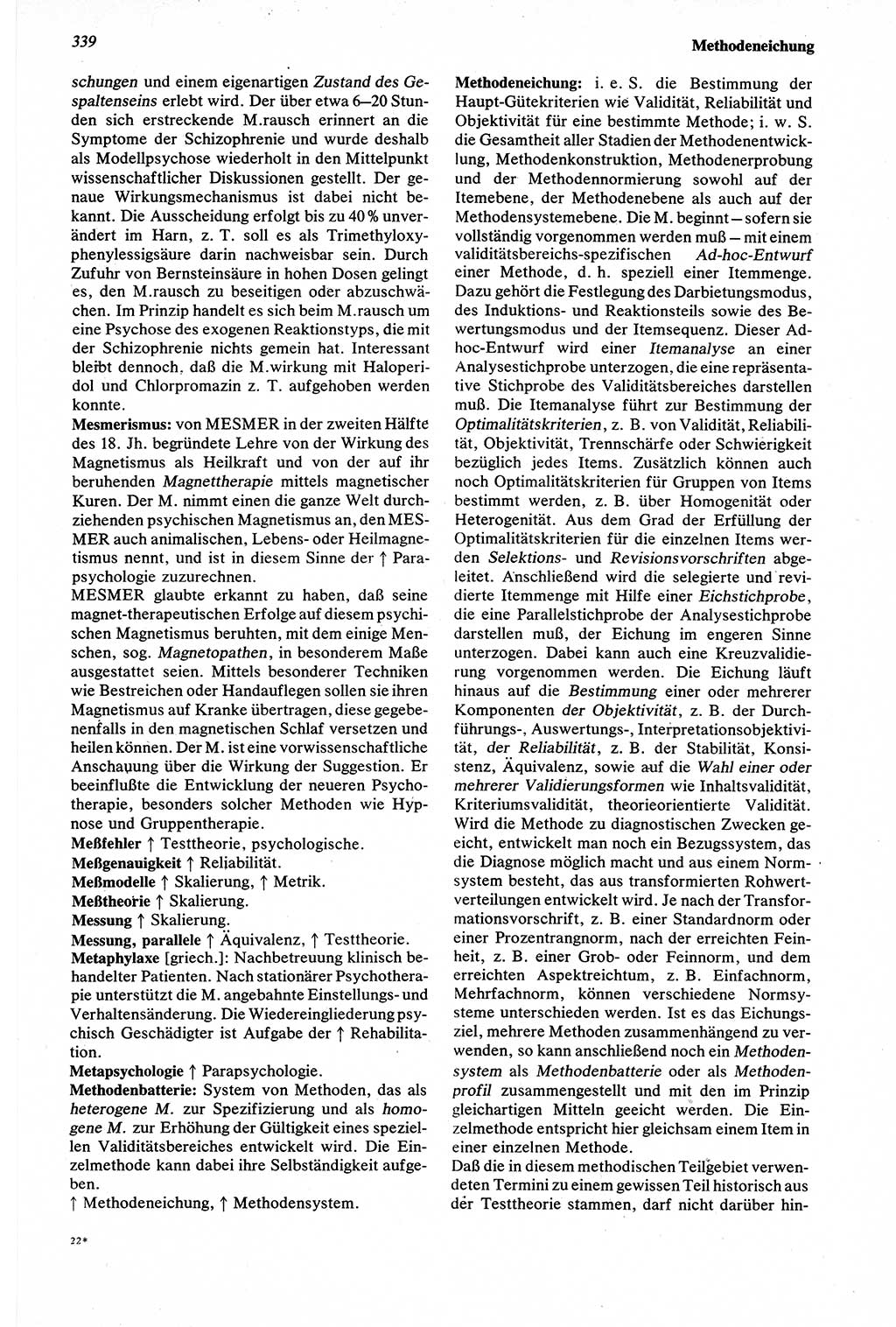 Wörterbuch der Psychologie [Deutsche Demokratische Republik (DDR)] 1976, Seite 339 (Wb. Psych. DDR 1976, S. 339)