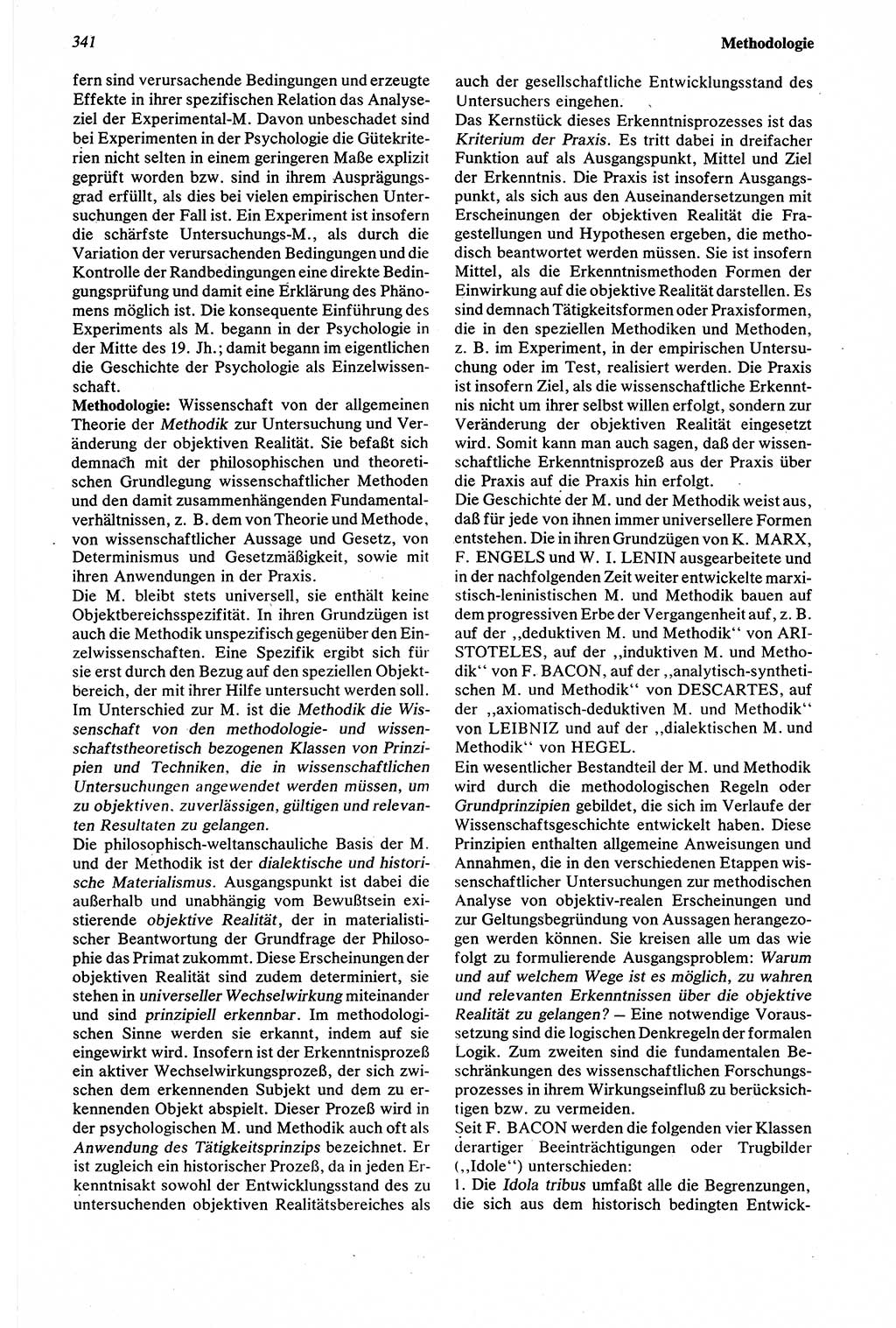 Wörterbuch der Psychologie [Deutsche Demokratische Republik (DDR)] 1976, Seite 341 (Wb. Psych. DDR 1976, S. 341)
