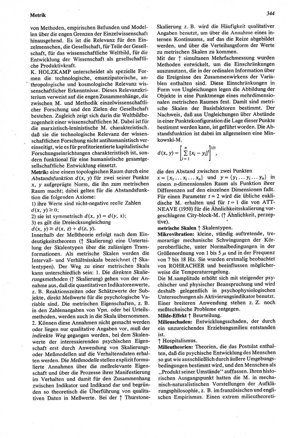 Wörterbuch der Psychologie [Deutsche Demokratische Republik (DDR)] 1976, Seite 344 (Wb. Psych. DDR 1976, S. 344)