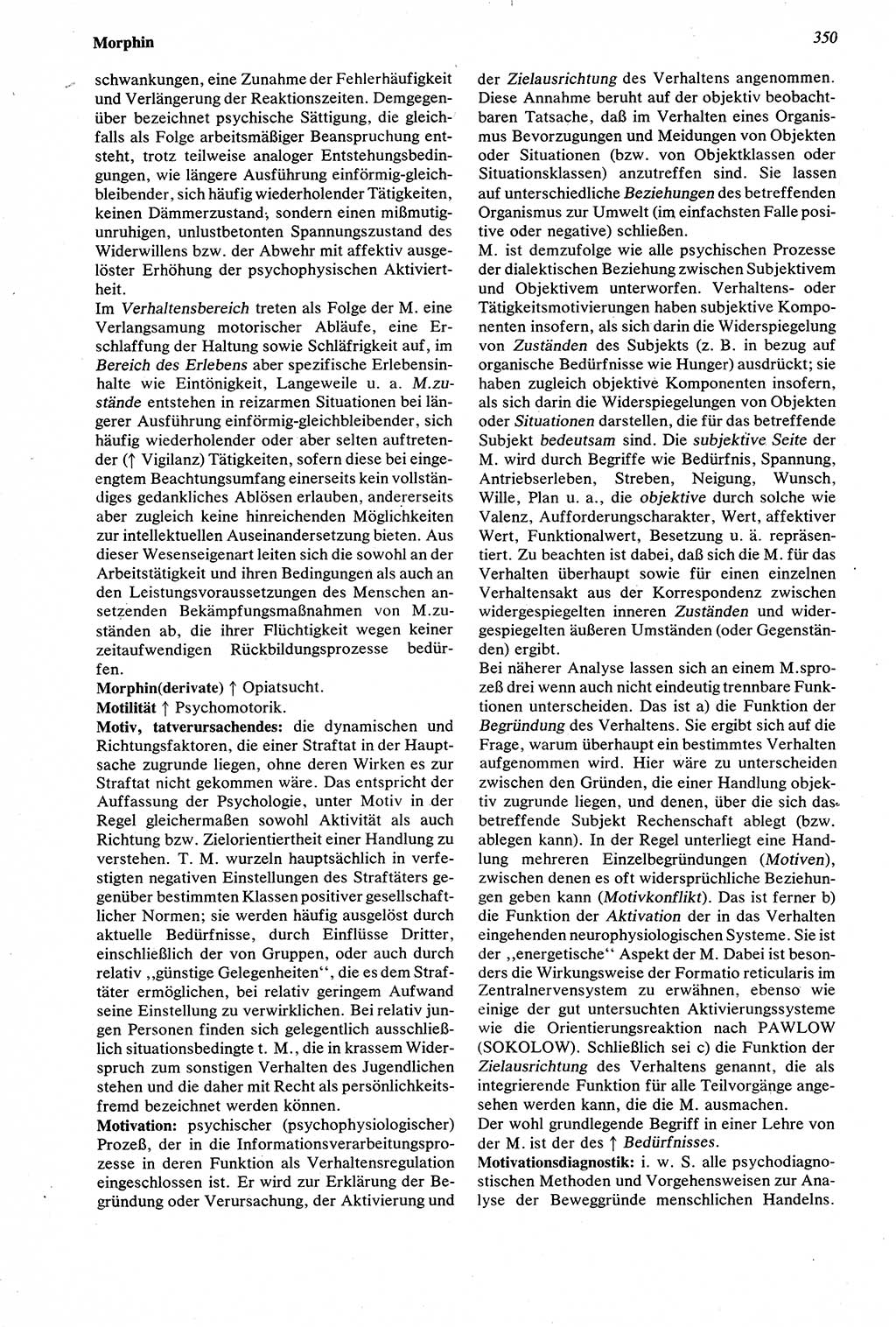 Wörterbuch der Psychologie [Deutsche Demokratische Republik (DDR)] 1976, Seite 350 (Wb. Psych. DDR 1976, S. 350)