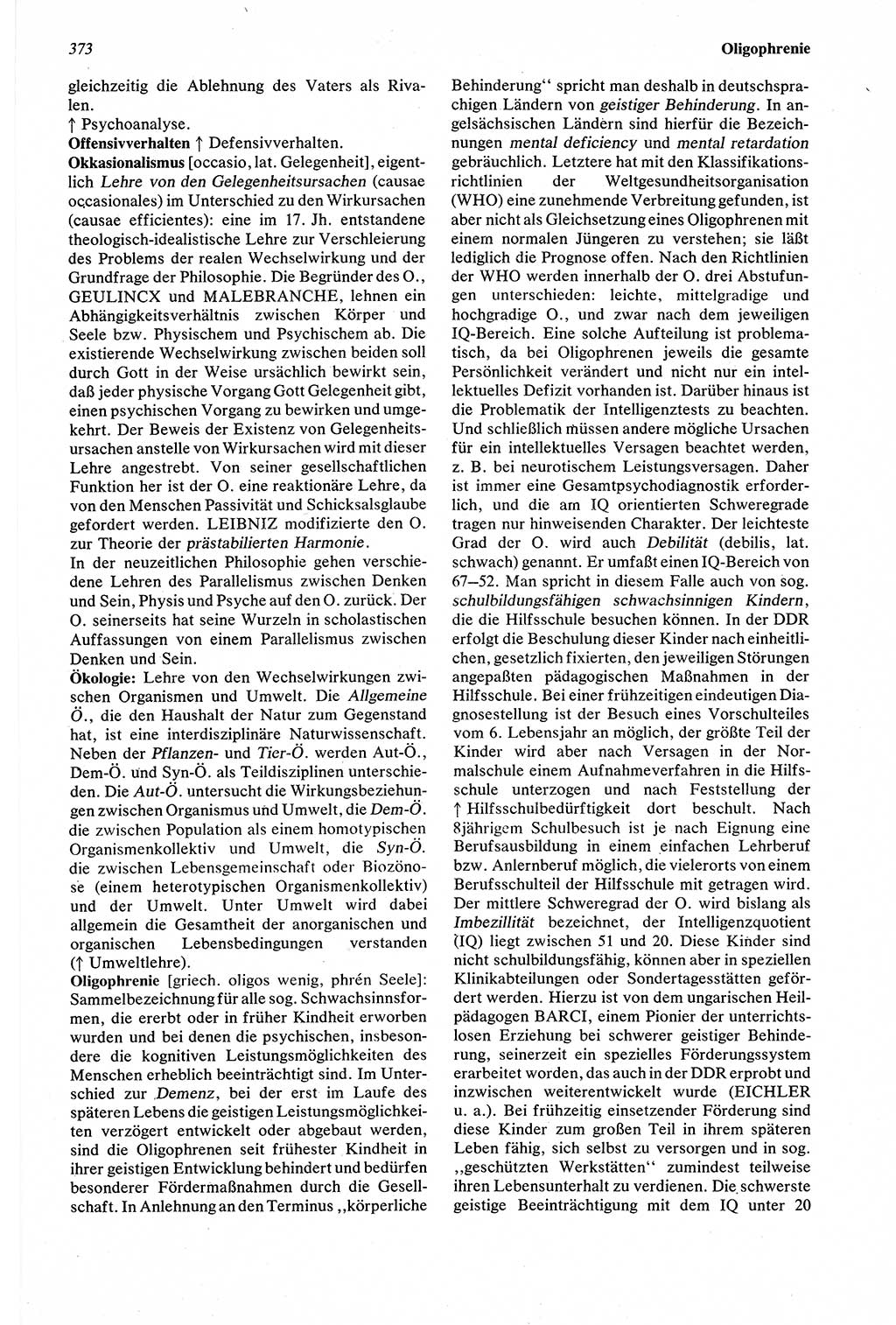 Wörterbuch der Psychologie [Deutsche Demokratische Republik (DDR)] 1976, Seite 373 (Wb. Psych. DDR 1976, S. 373)