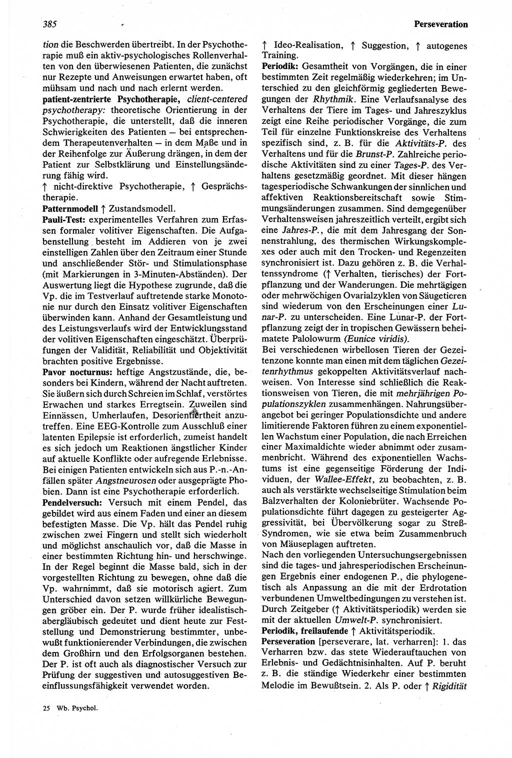 Wörterbuch der Psychologie [Deutsche Demokratische Republik (DDR)] 1976, Seite 385 (Wb. Psych. DDR 1976, S. 385)
