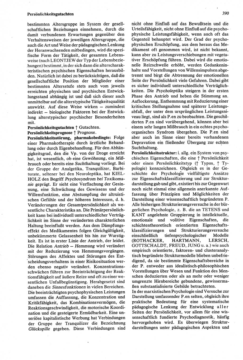 Wörterbuch der Psychologie [Deutsche Demokratische Republik (DDR)] 1976, Seite 390 (Wb. Psych. DDR 1976, S. 390)